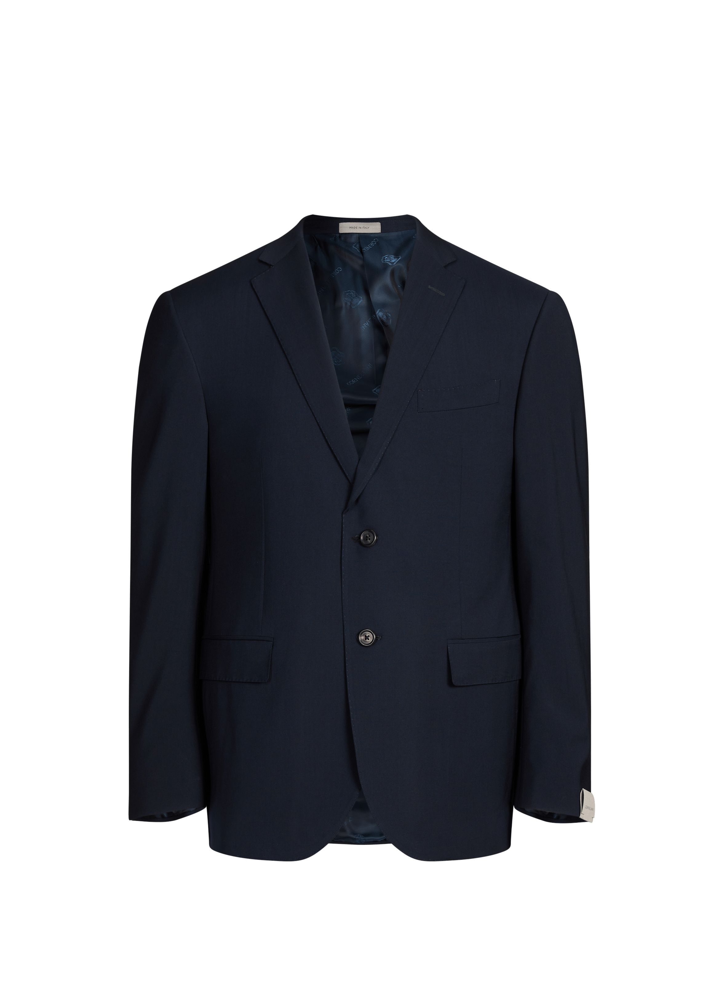 Solid virgin wool suit CORNELIANI Blue