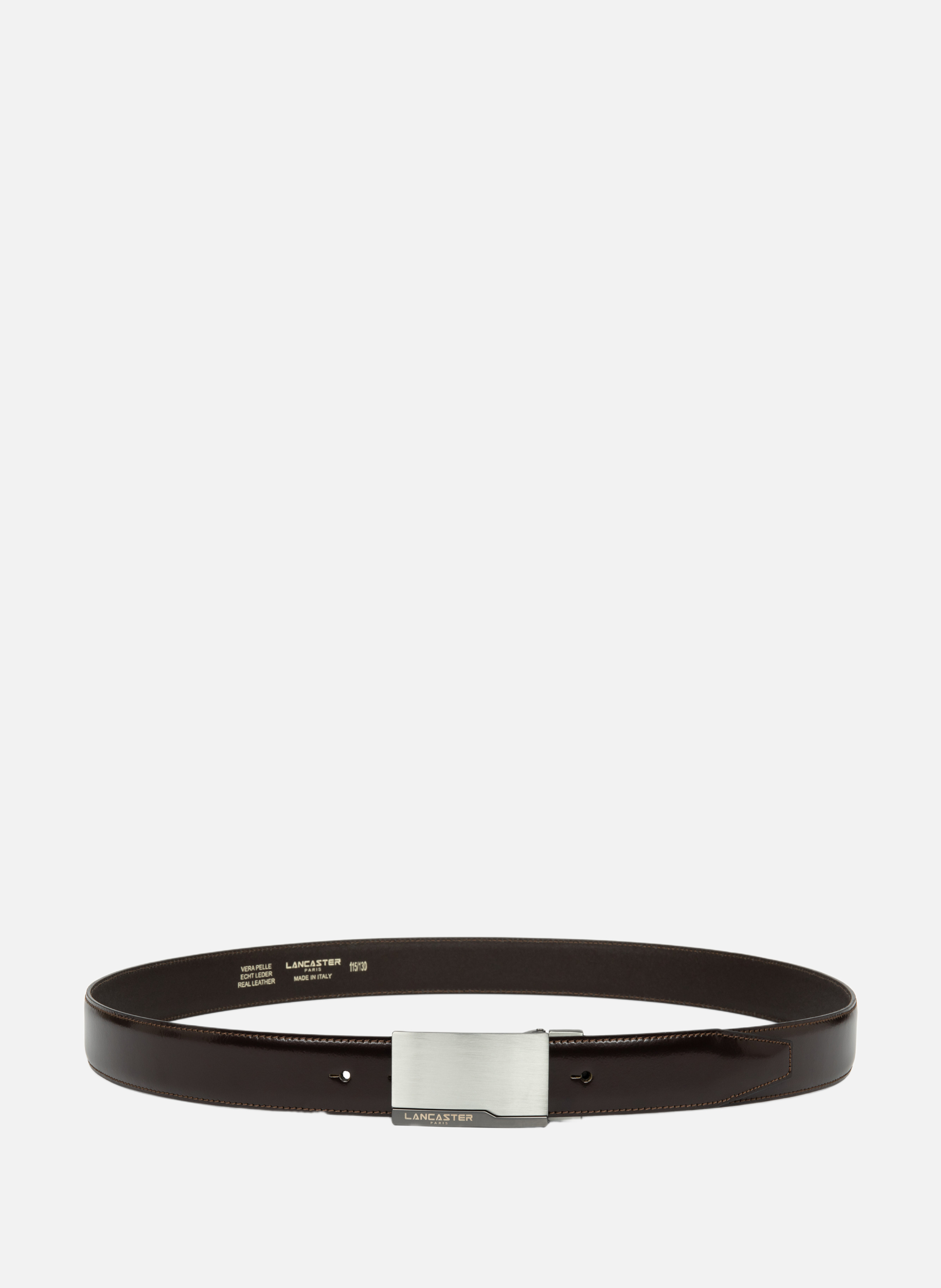 Ceinture - ceinture cuir lisse LANCASTER Marron