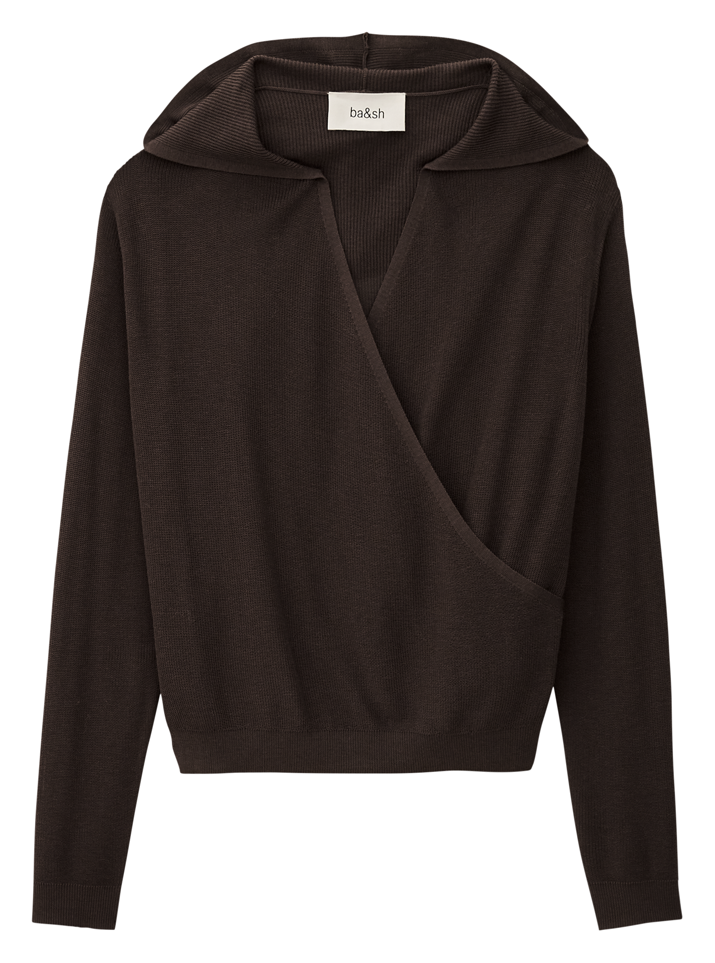 Pull cache-cœur beline BA&SH Marron