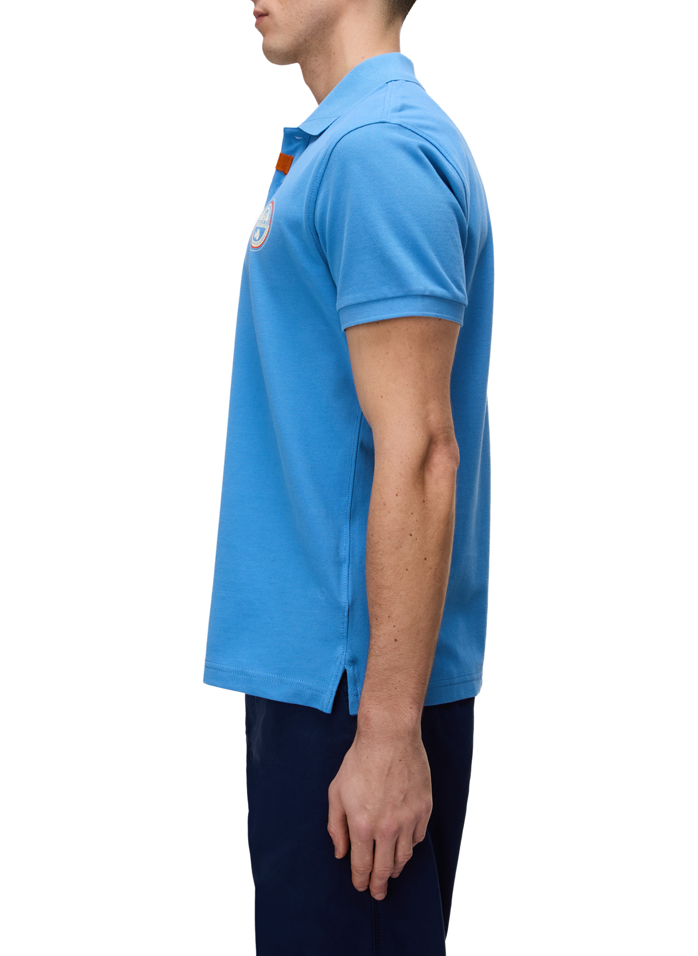 Polo droit à logo Clanis en coton NAPAPIJRI Bleu