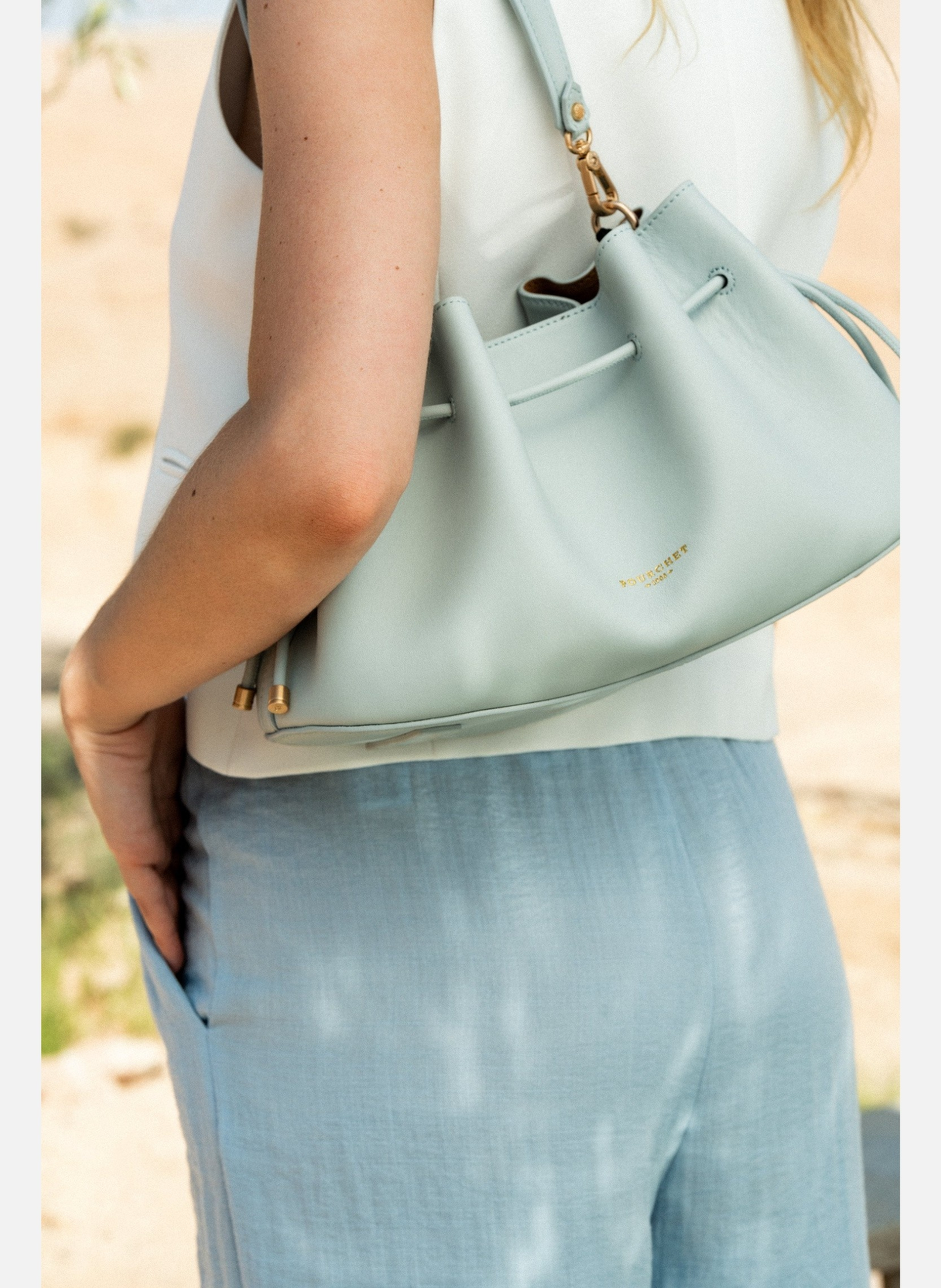 Florin | sac porté épaule POURCHET Bleu