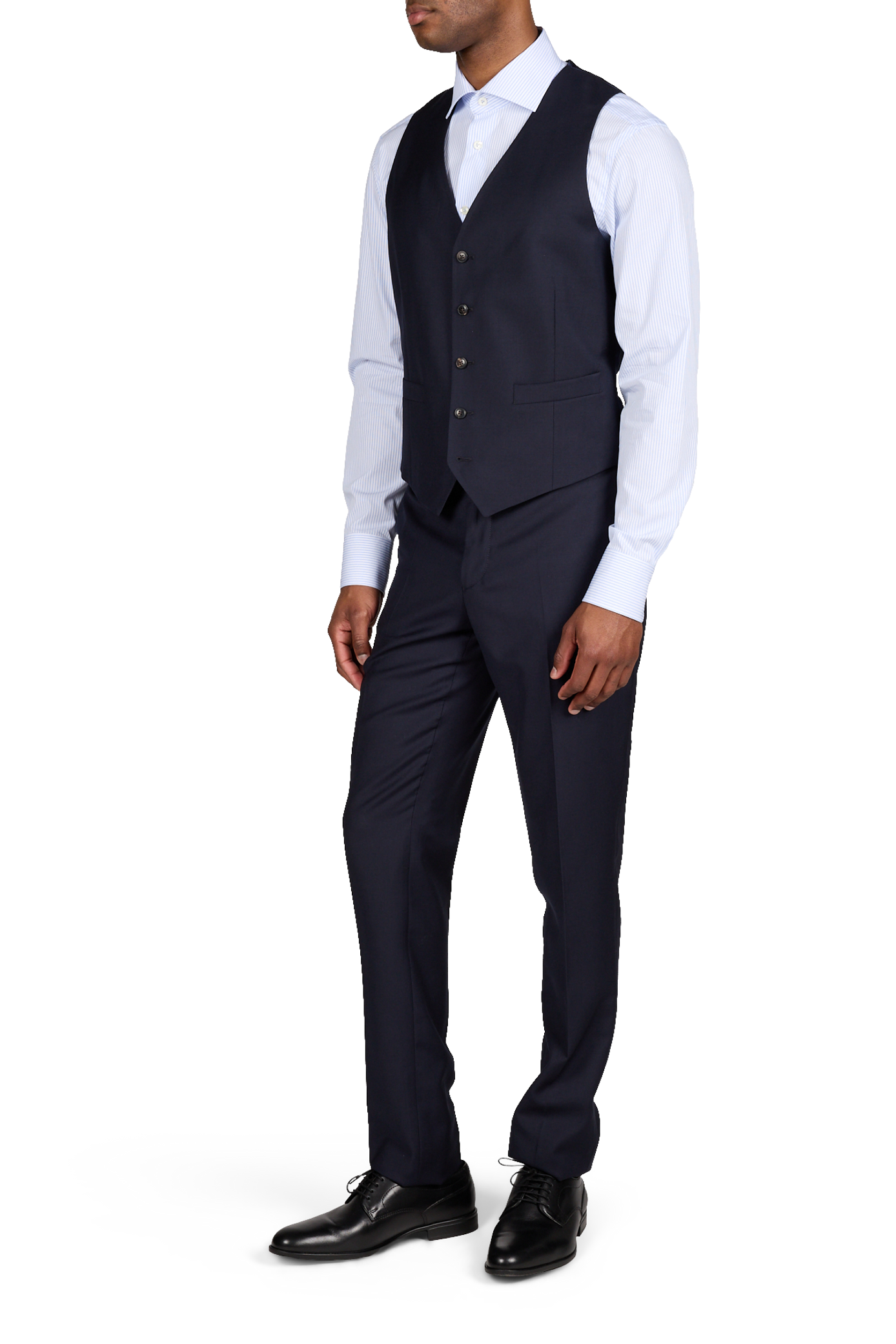 Pantalon de costume ajusté en laine HACKETT Bleu