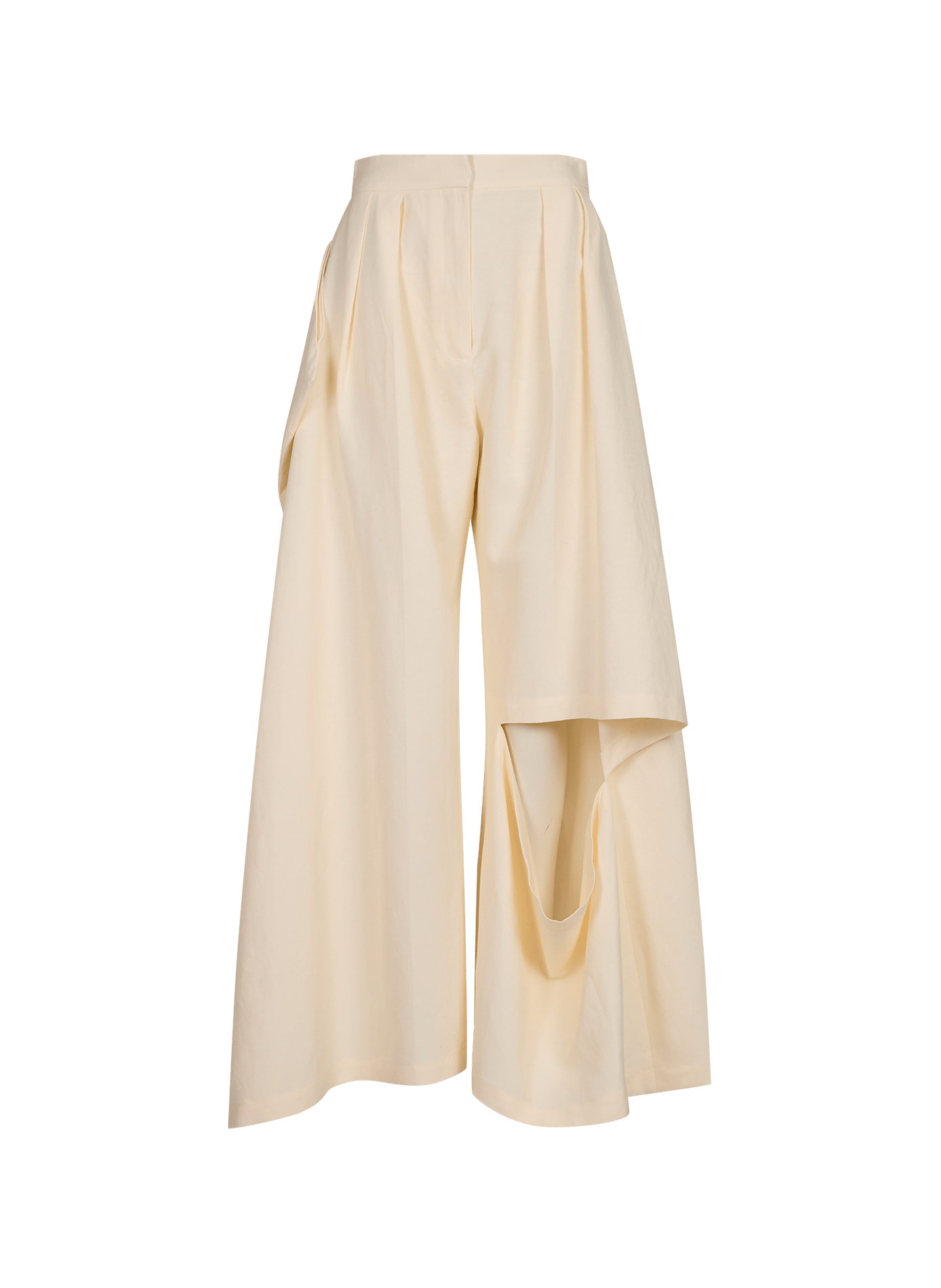 Pantaloni larghi con spacchi al ginocchio A.W.A.K.E. MODE Beige