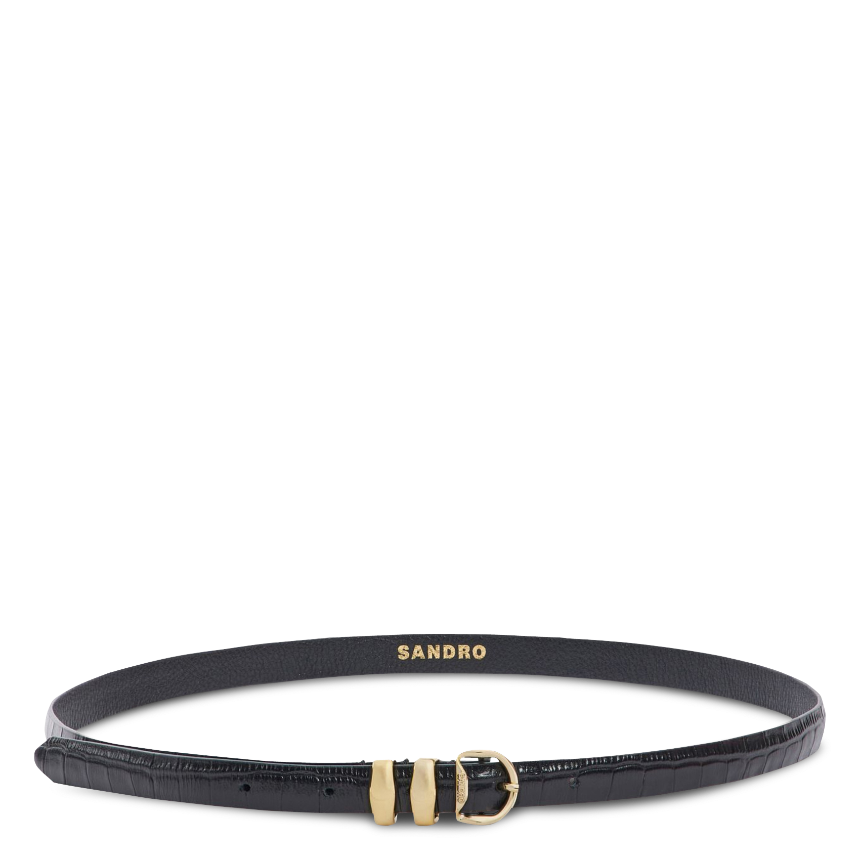 Ceinture en cuir SANDRO Noir