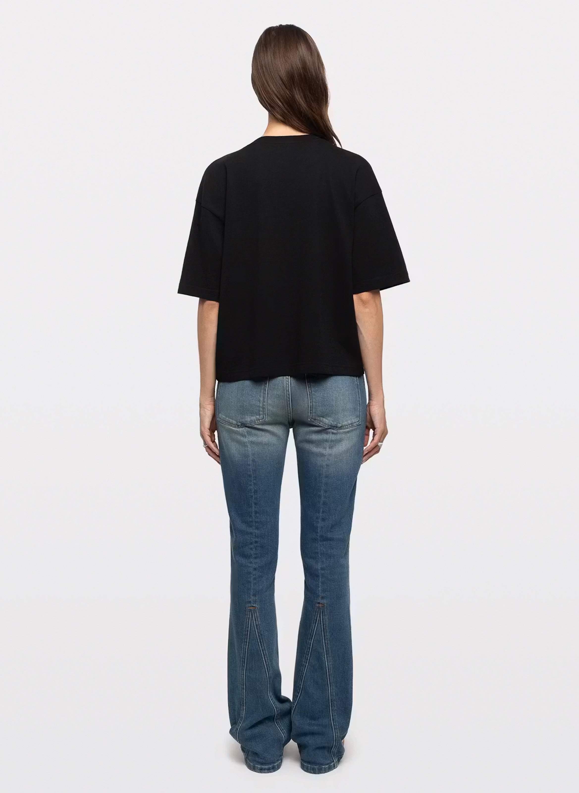 Tee-shirt droit en coton taida ZADIG&VOLTAIRE Noir