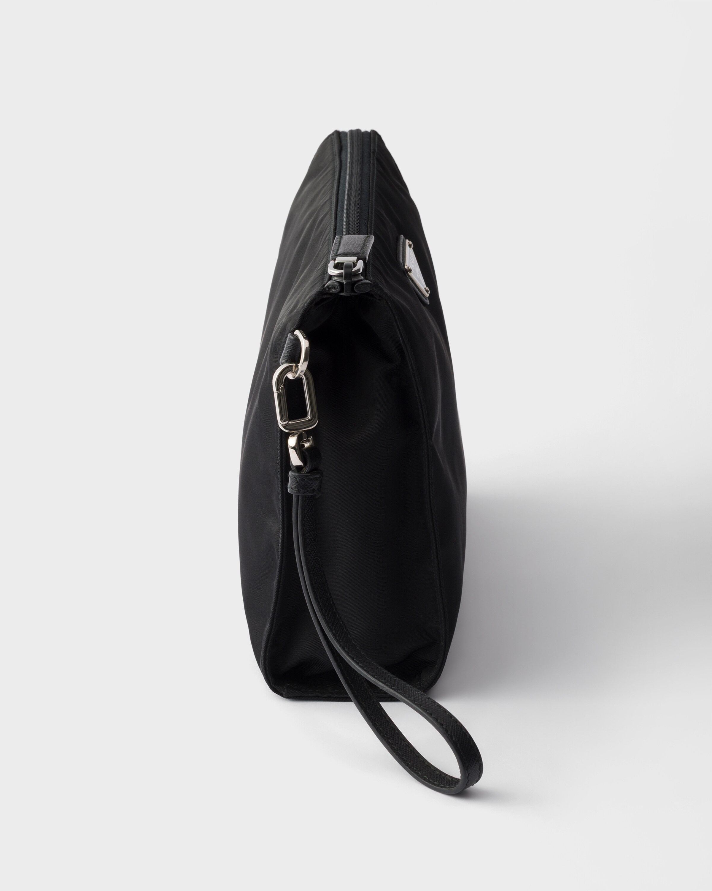 Nécessaire en re-nylon et cuir saffiano PRADA Noir