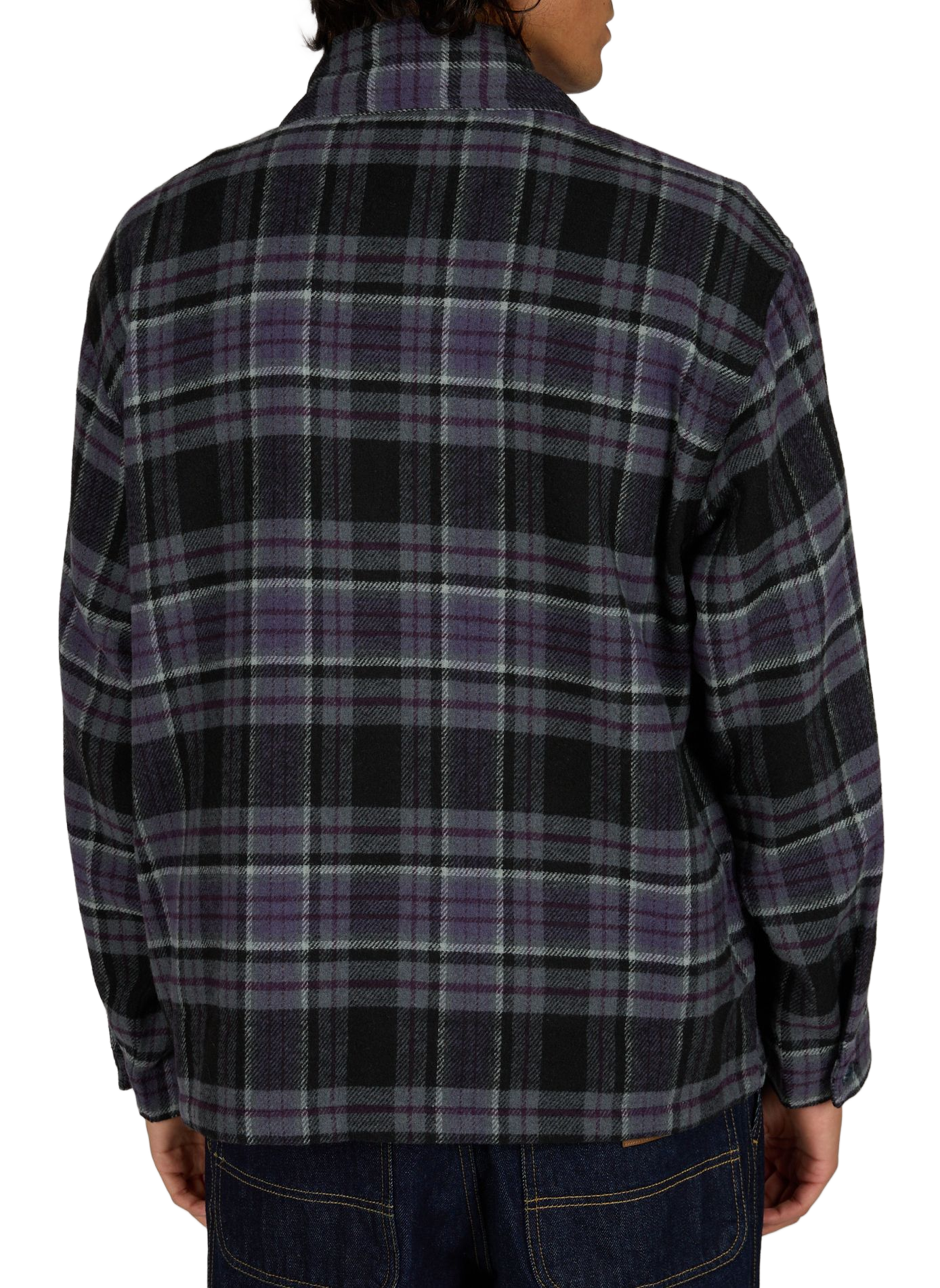 Langarmhemd mit Karomuster aus Tweed CARHARTT WIP Violett