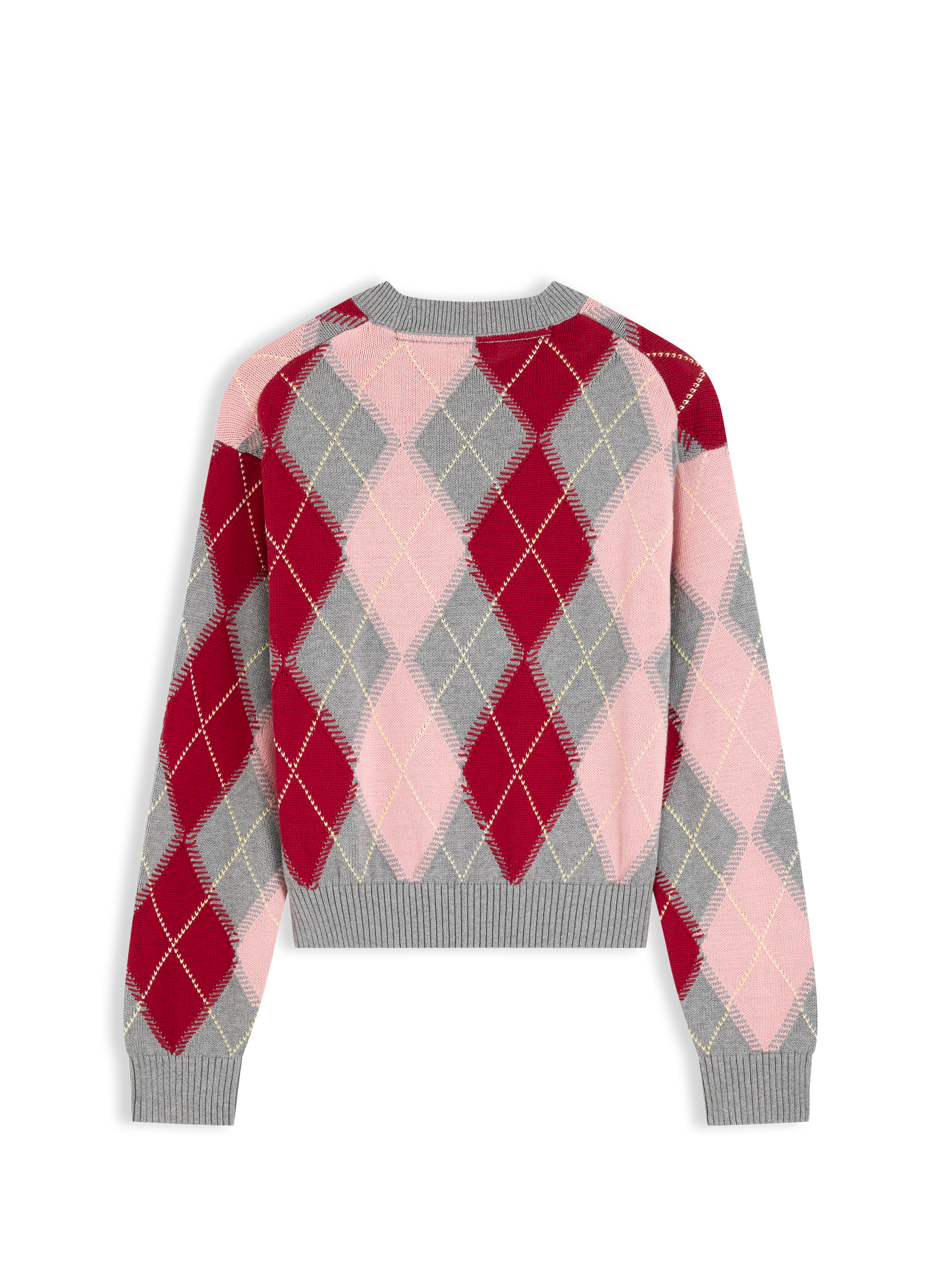 Pull droit à motif argyle en coton TOMMY HILFIGER Veelkleurig