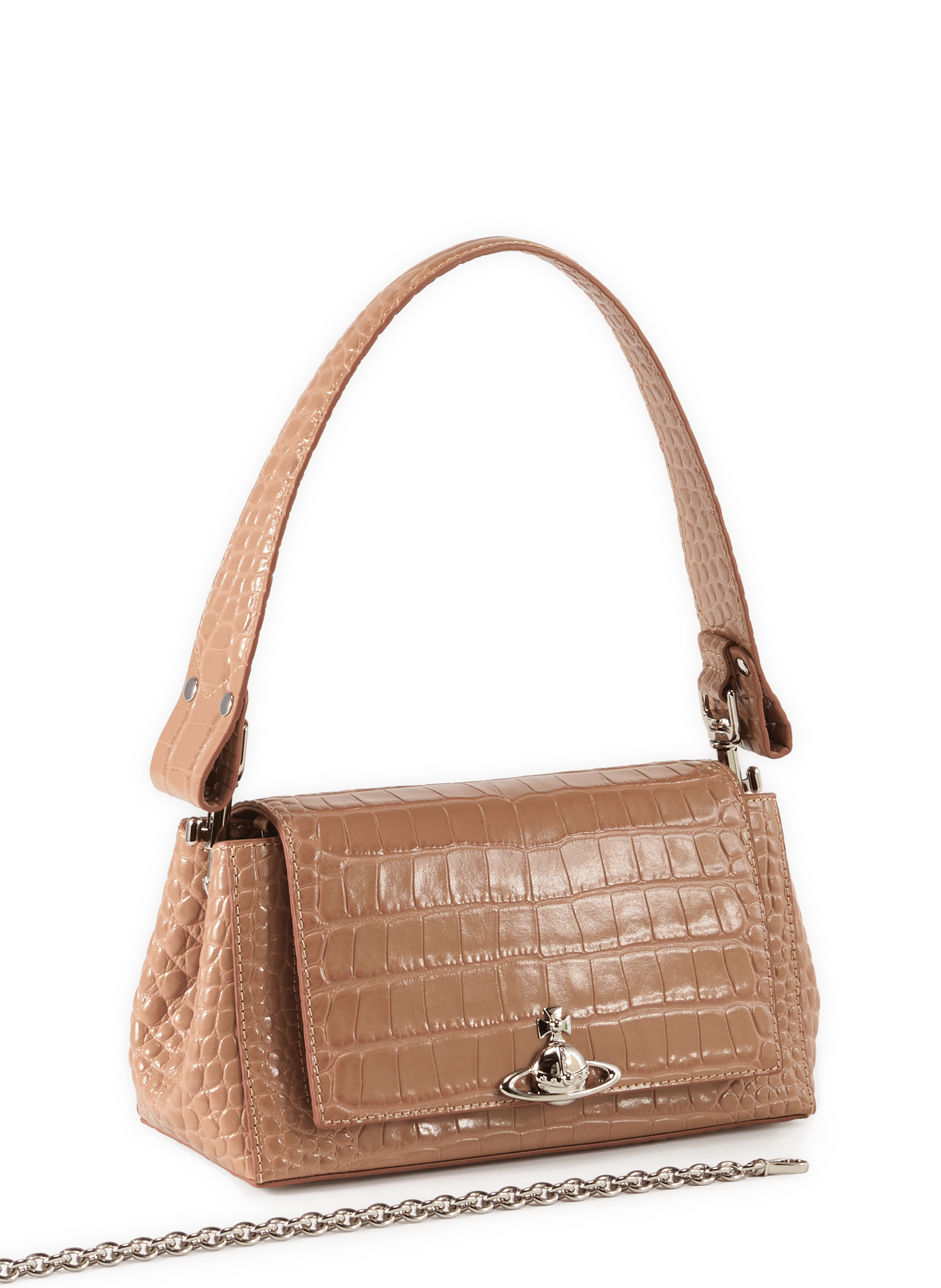 Krokodilleder-Schultertasche | Beige VIVIENNE WESTWOOD Damen