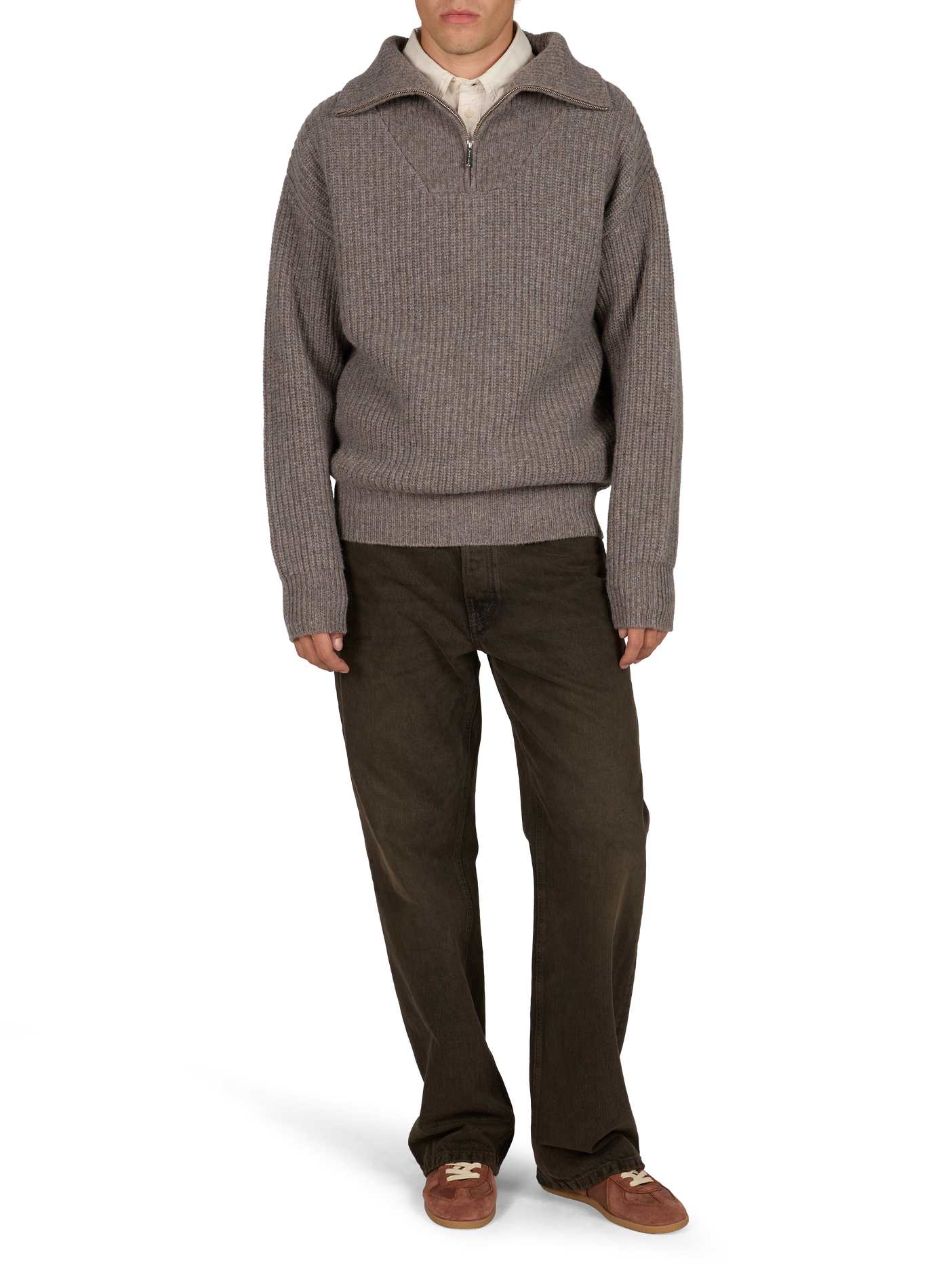 Jean droit décontracté en coton JEANERICA DENIM Bleu
