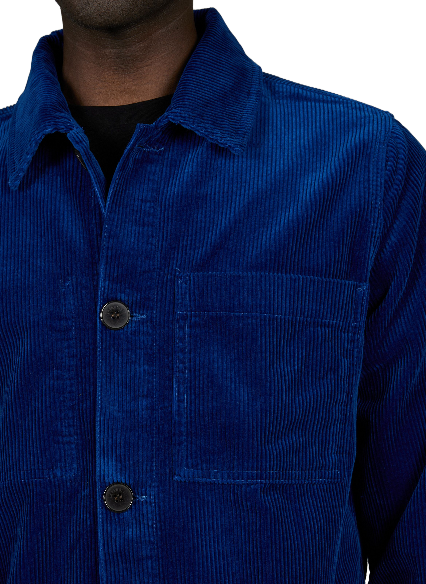 Straight Esteve jacket in ribbed cotton | Blue LAFAURIE Men