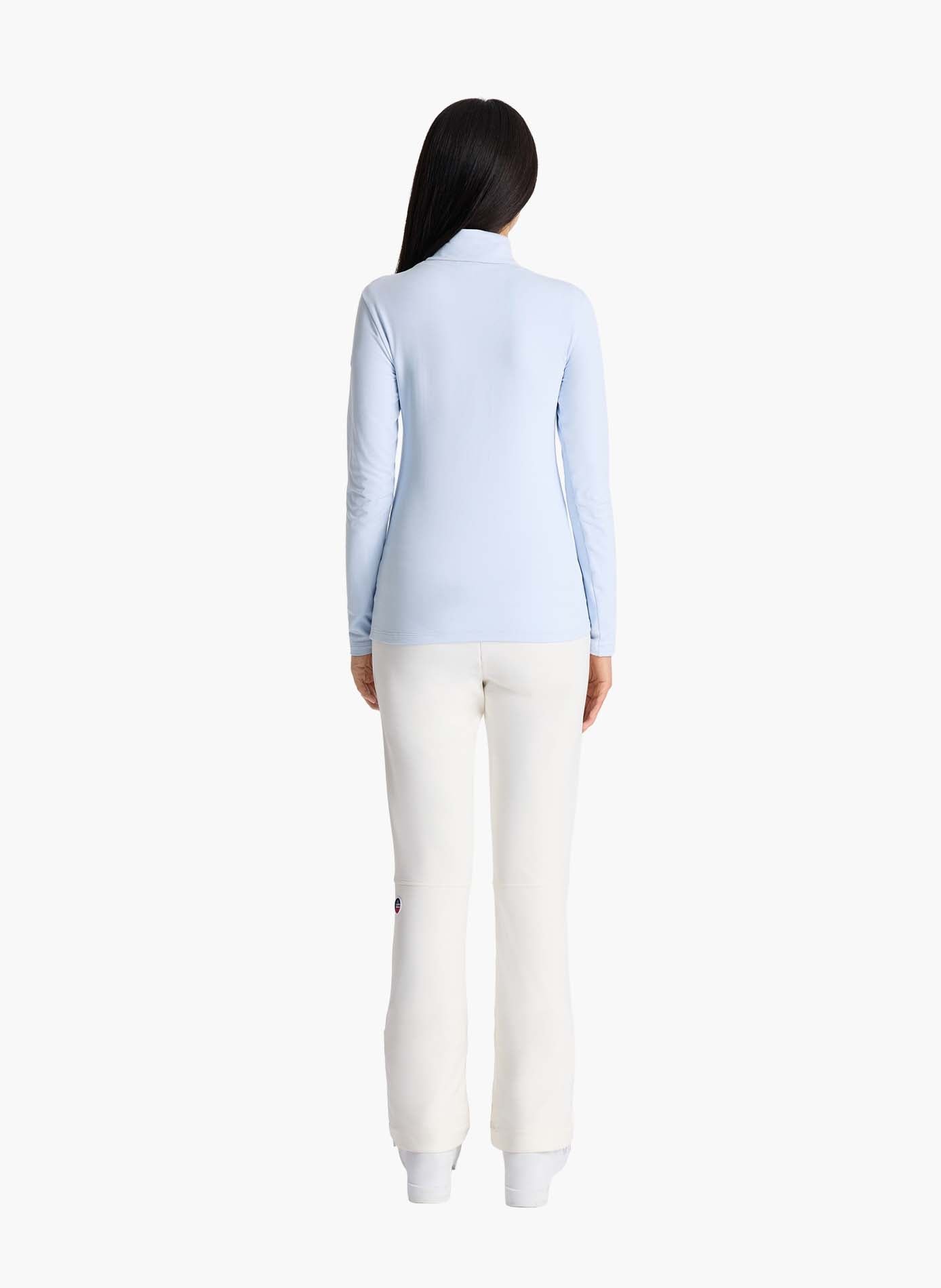 Sous pull gemini col montant coupe ajustée FUSALP Bleu