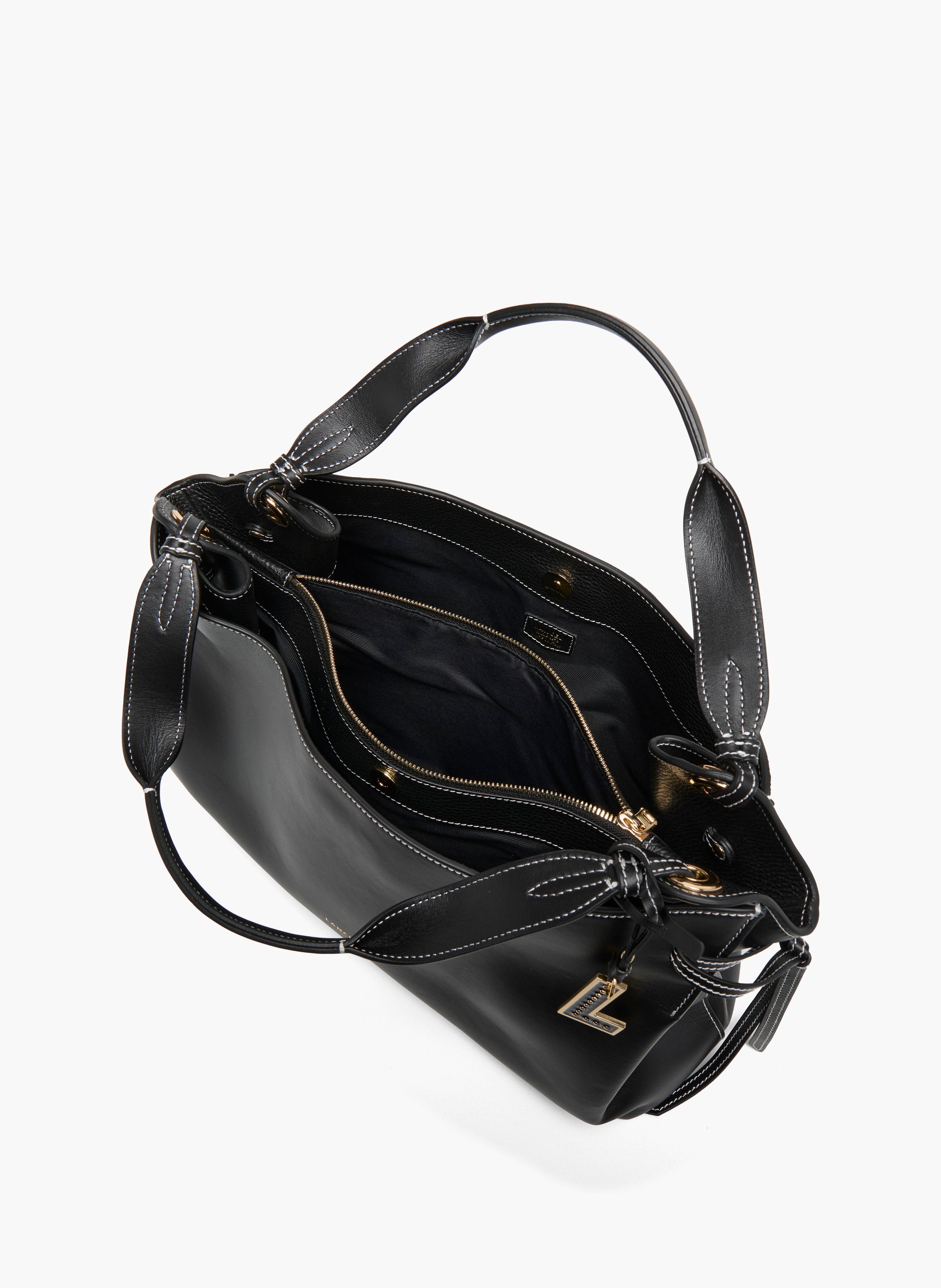 Sac carryall m swann de lancel en cuir LANCEL Noir