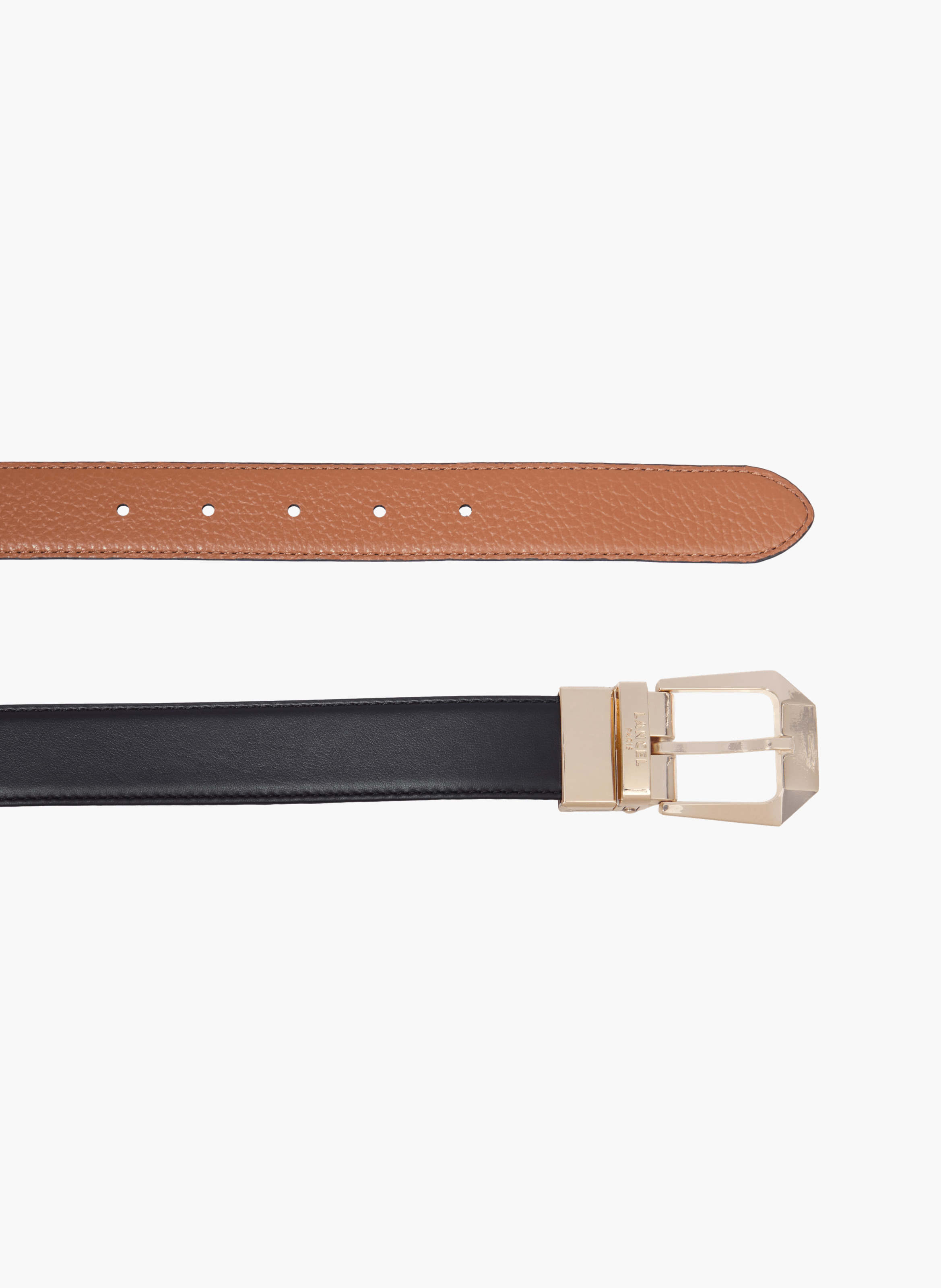 Leren Opera Lancel riem met 30 mm gesp LANCEL Zwart