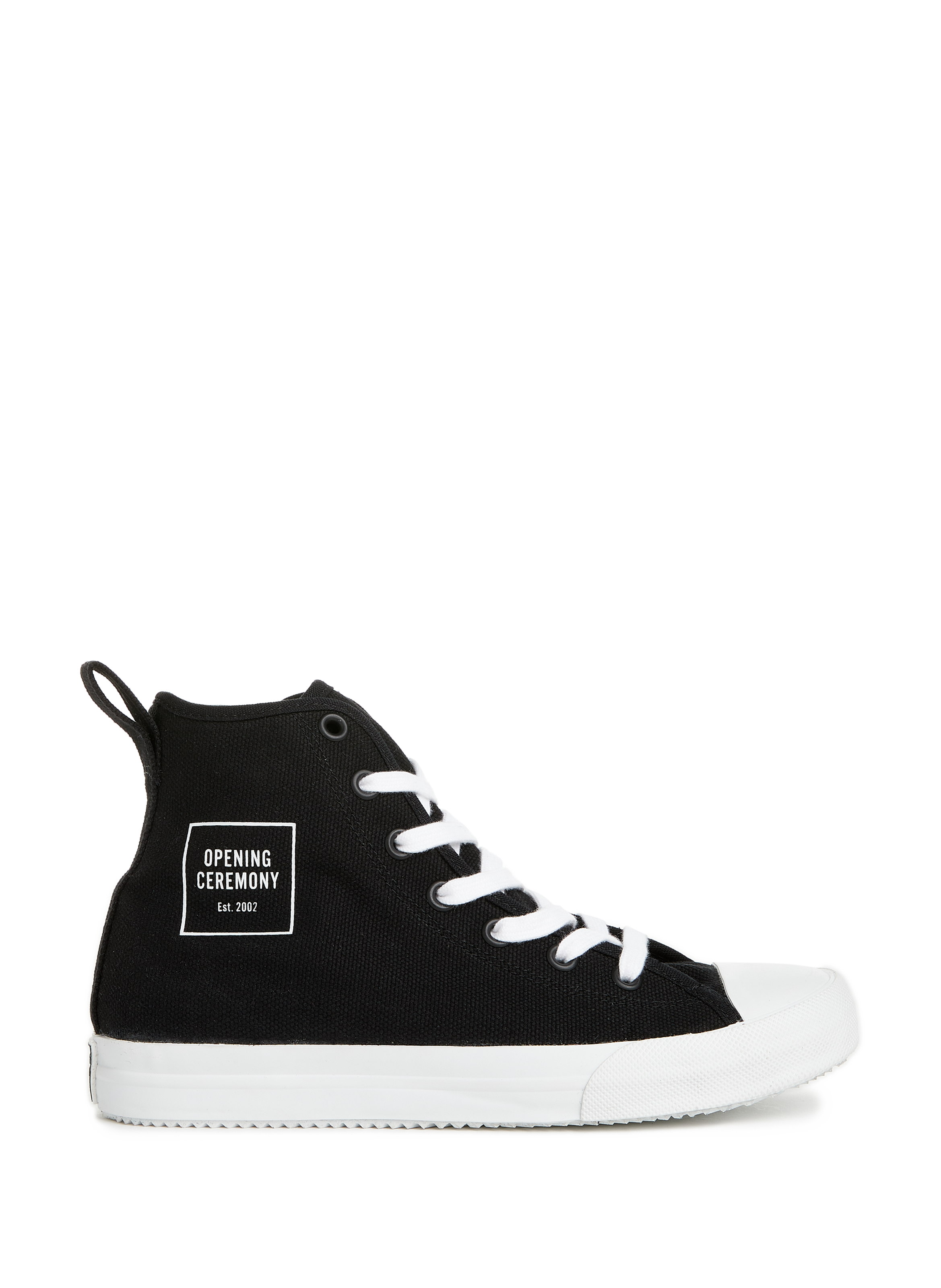 OPENING CEREMONY High-top canvas sneakers Black