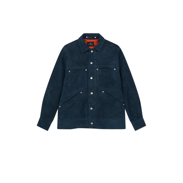 Veste en cuir suédé