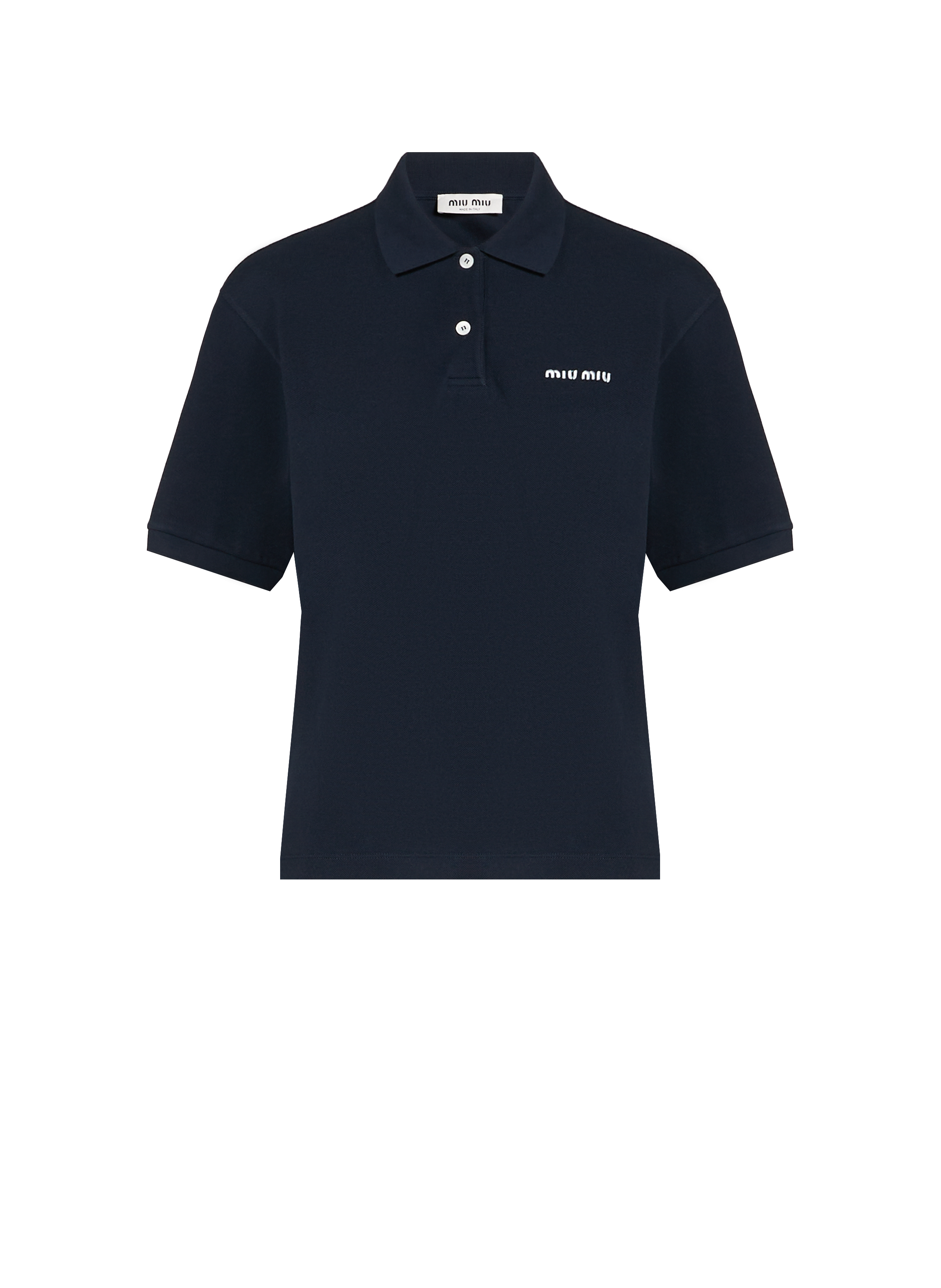  Cotton polo shirt  MIU MIU Blue