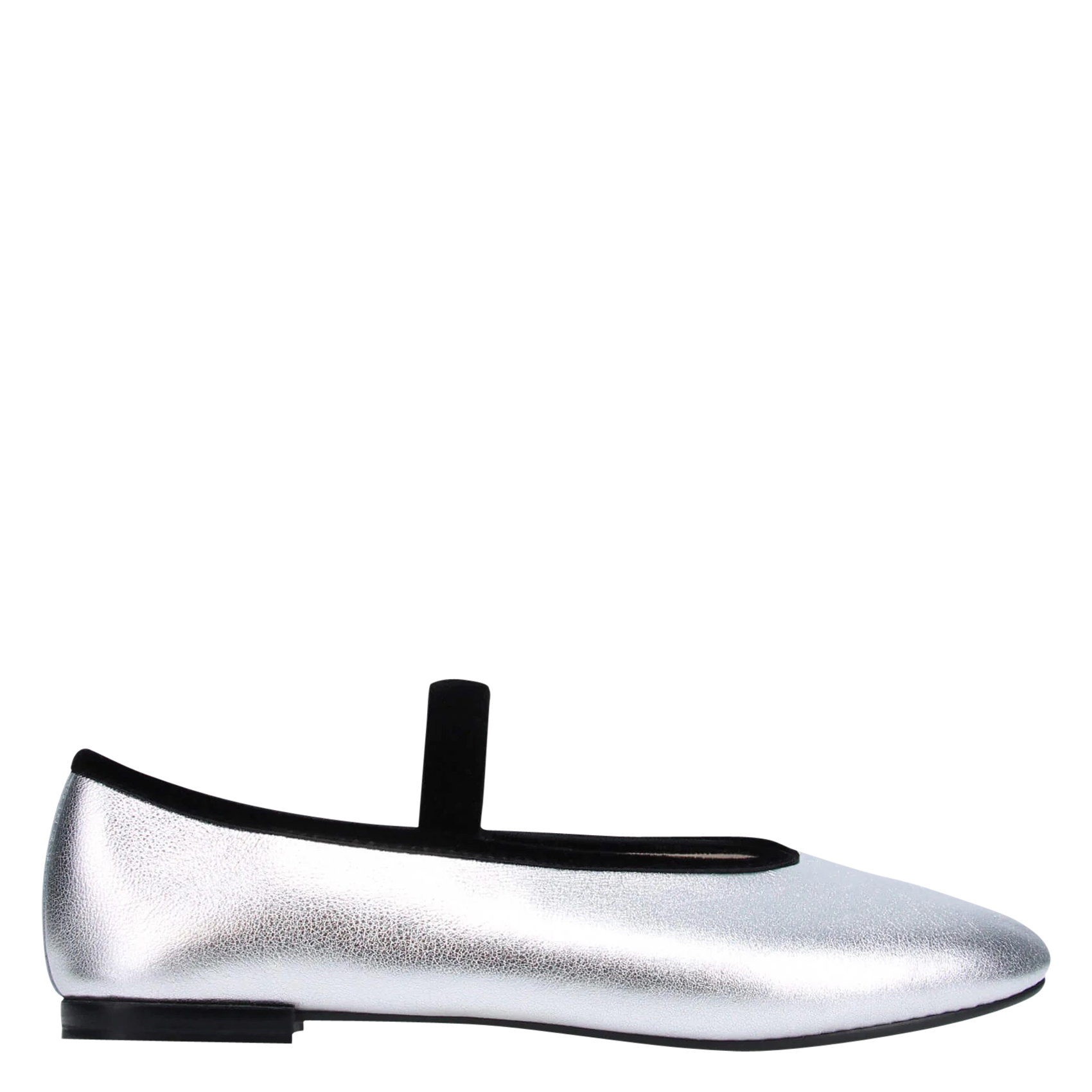 REPETTO Ballerines métallisées en cuir lilouh Argent