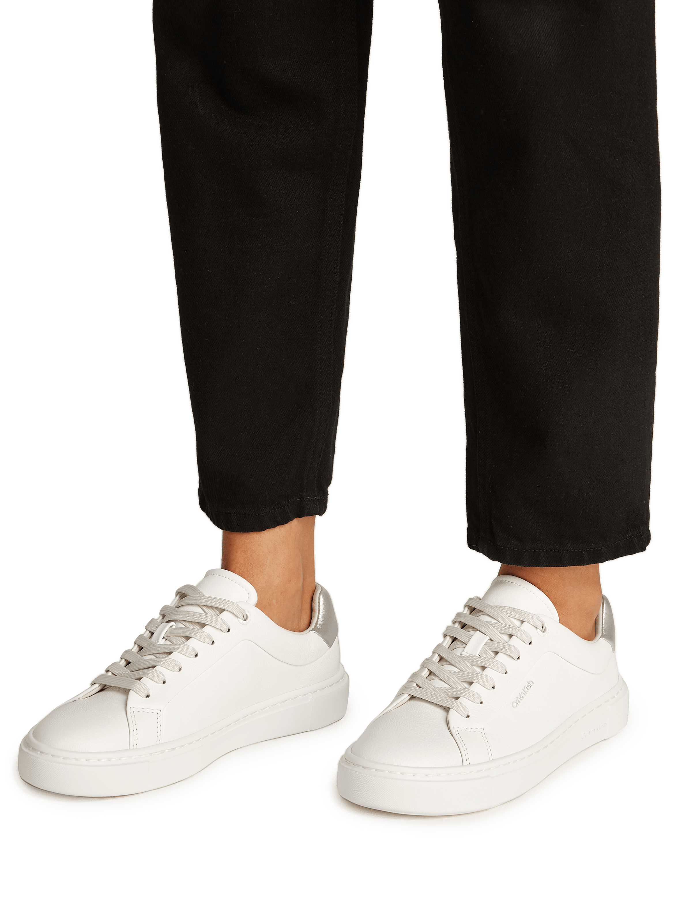 Leather sneakers CALVIN KLEIN White