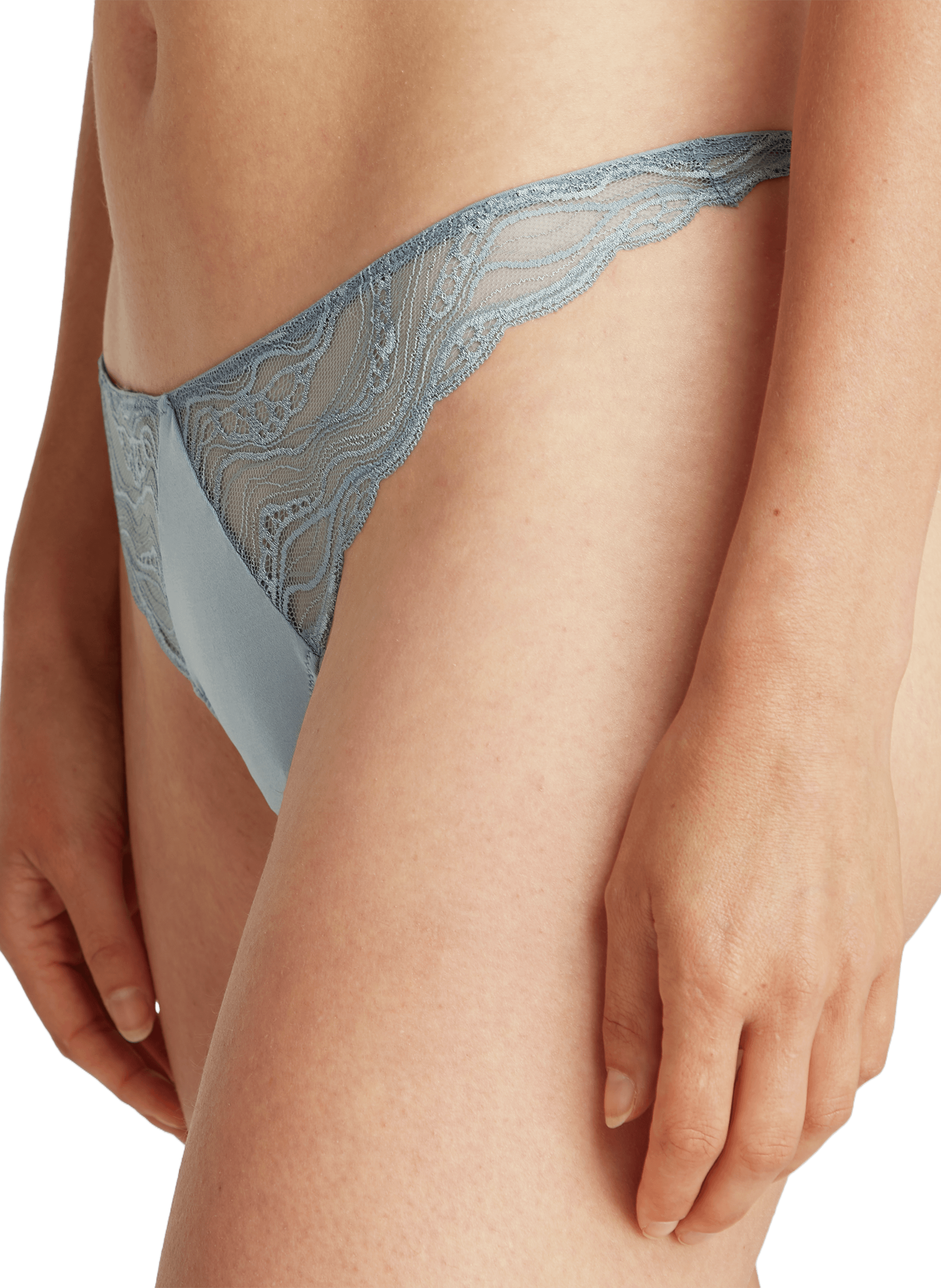 Lace thong CALVIN KLEIN Grey