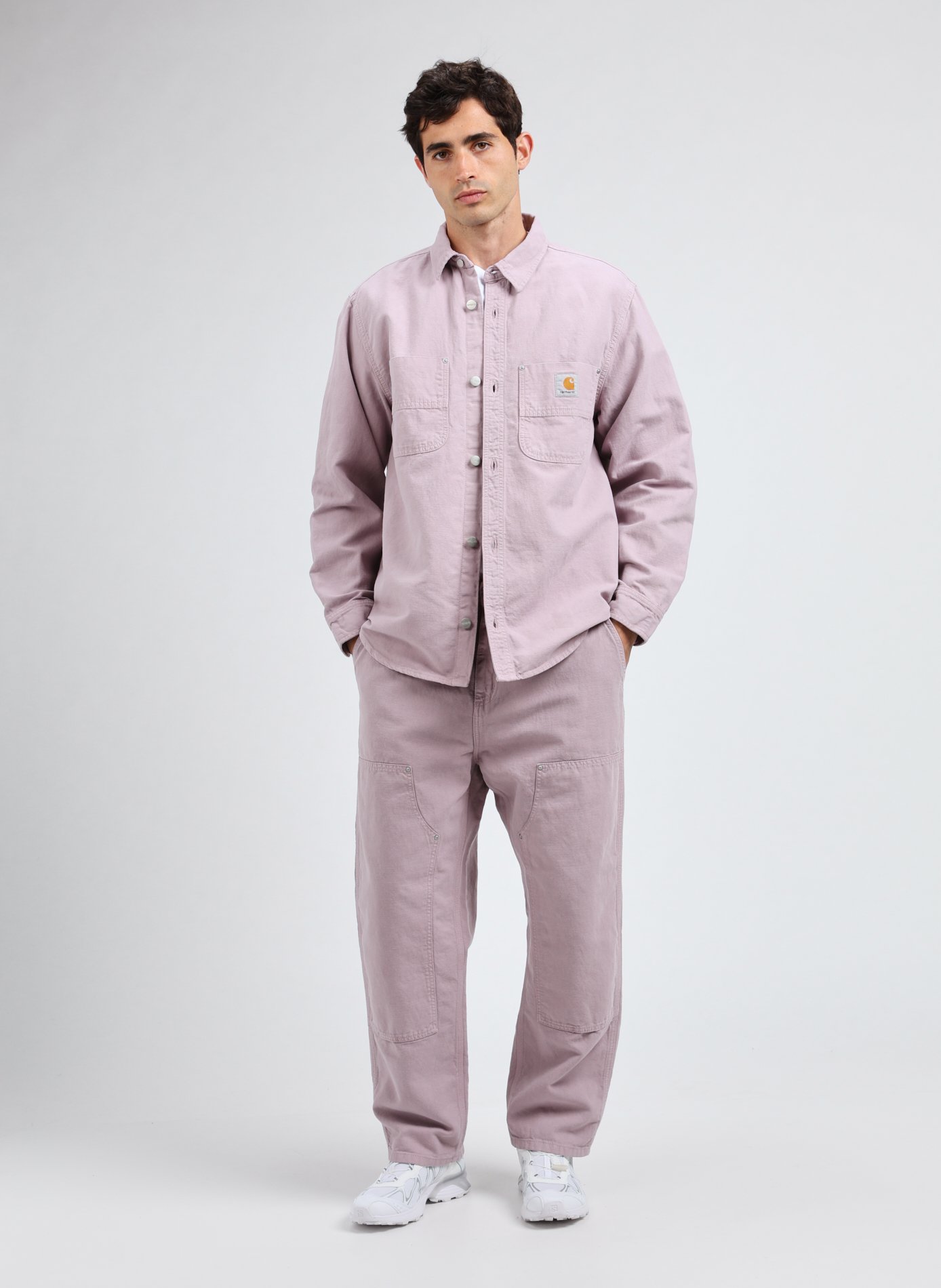 Cotton logo shirt Pink