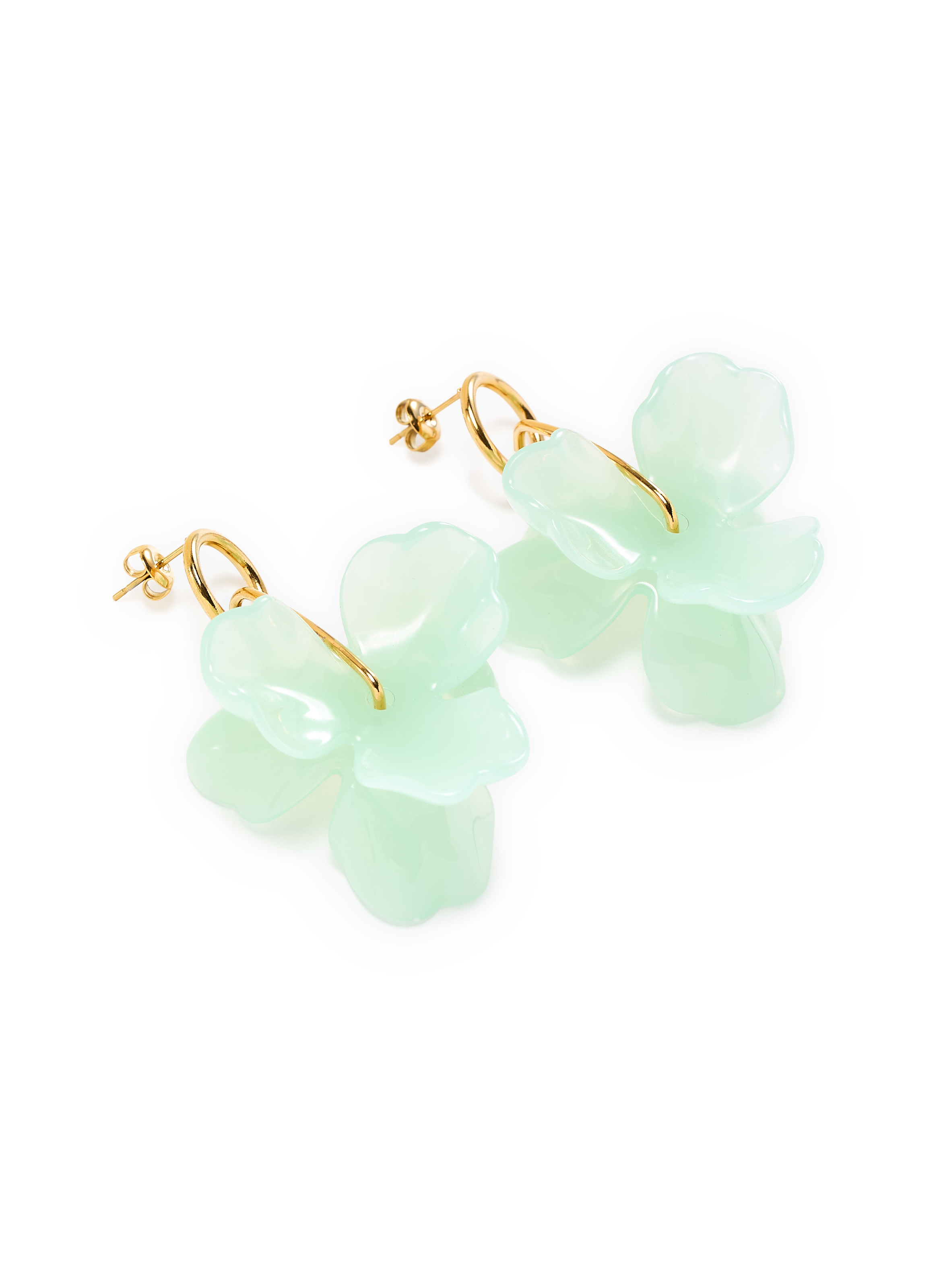 Boucles d'oreille pendantes AU PRINTEMPS PARIS Vert