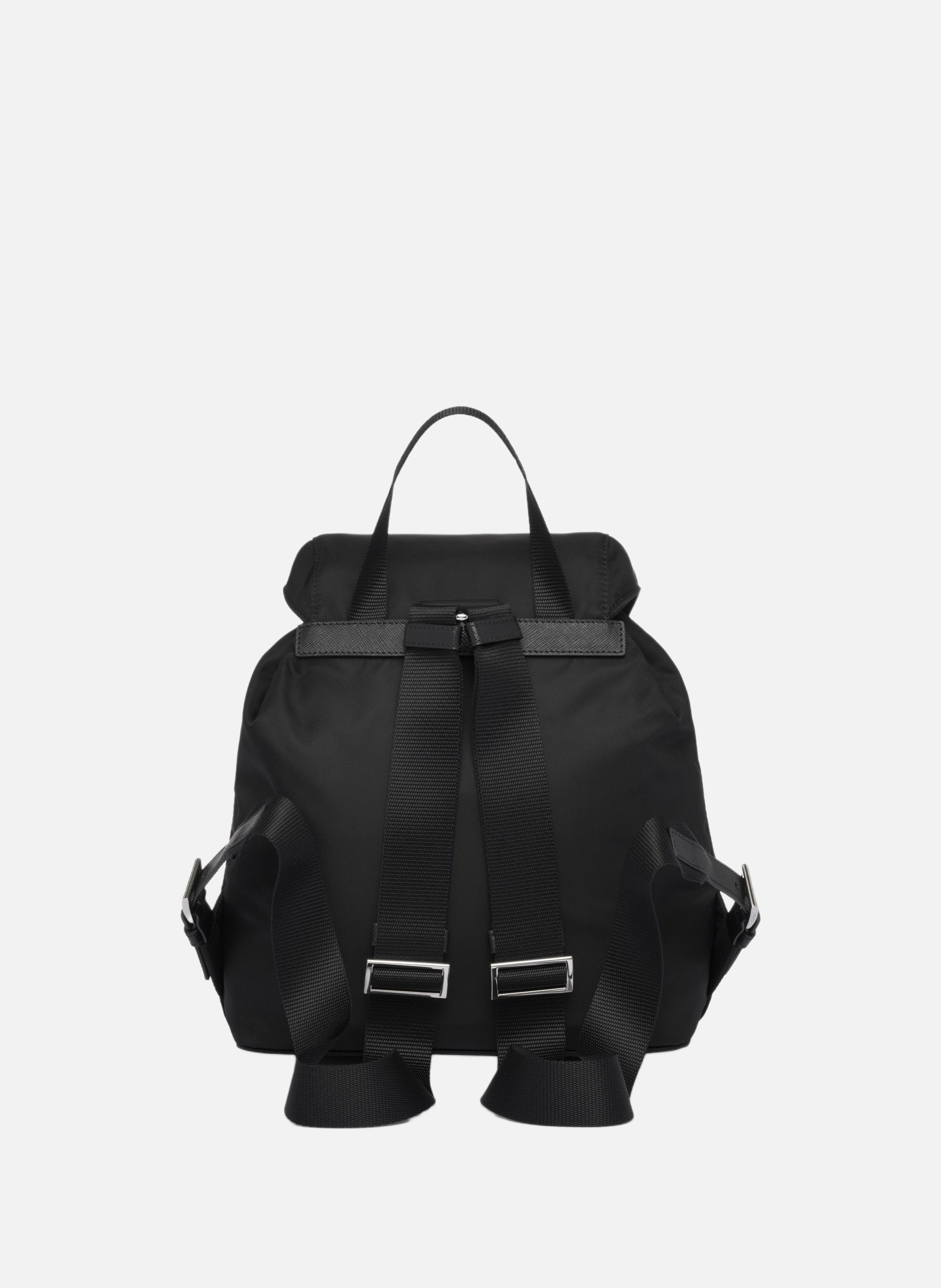 Petit sac à dos en re-nylon PRADA Noir