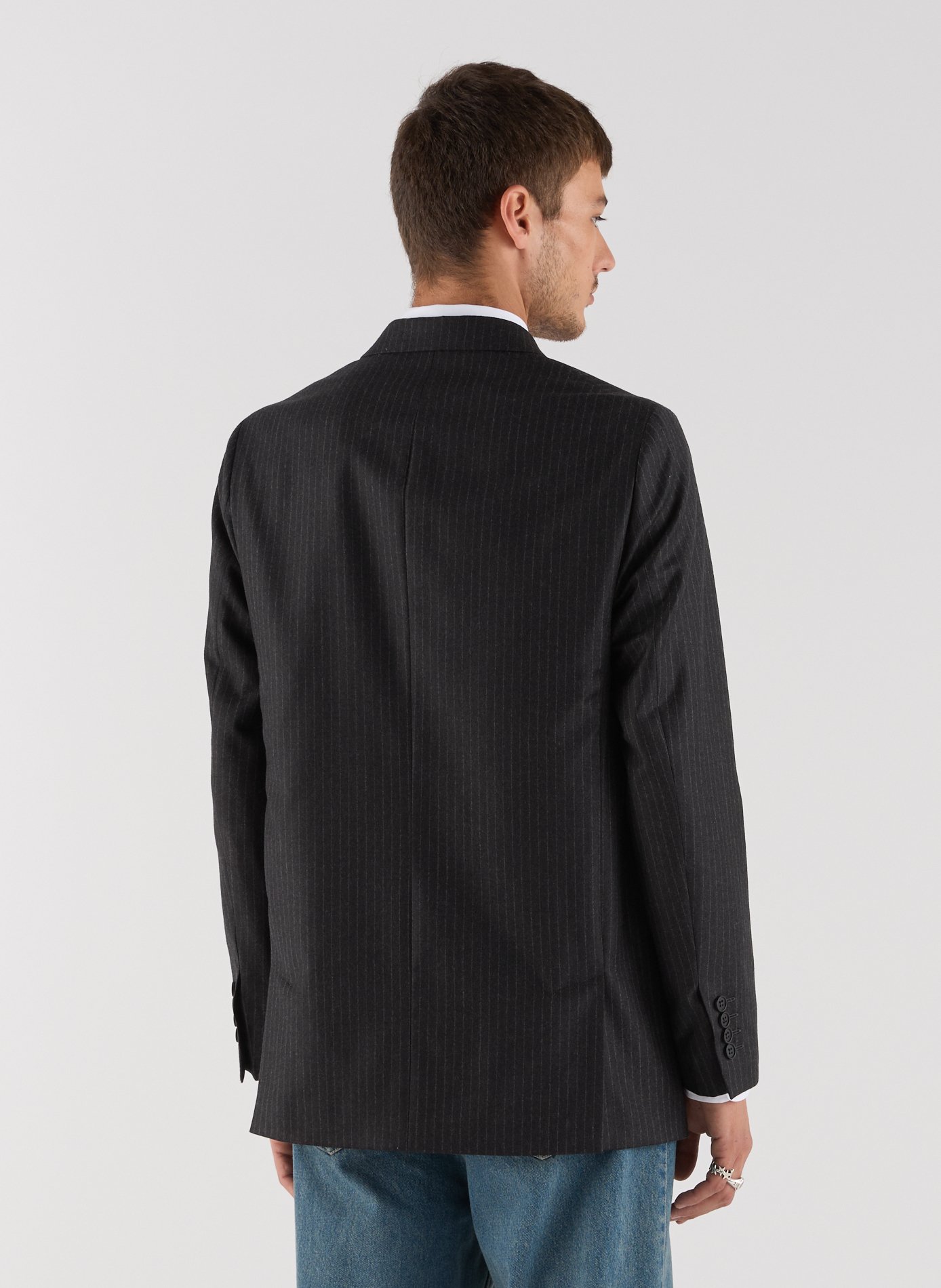 Veste de costume Ezer en laine  SAISON 1865 Gris