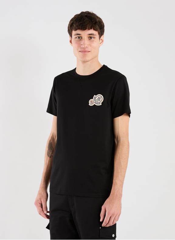 T-shirt en coton Noir by MONCLER MONCLER T-shirt en coton Noir