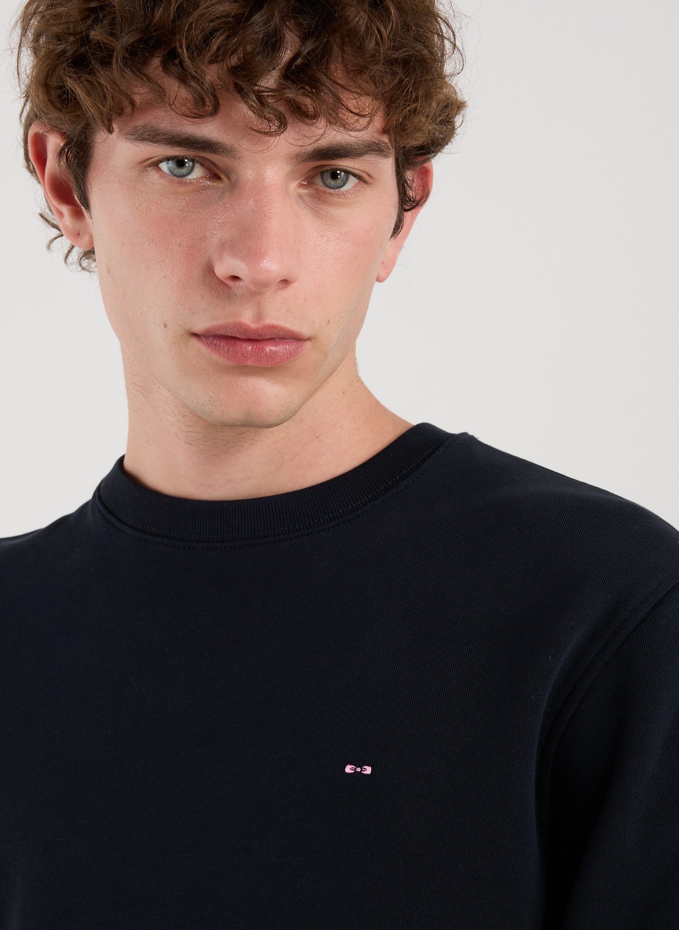 Plain cotton sweatshirt EDEN PARK Blue