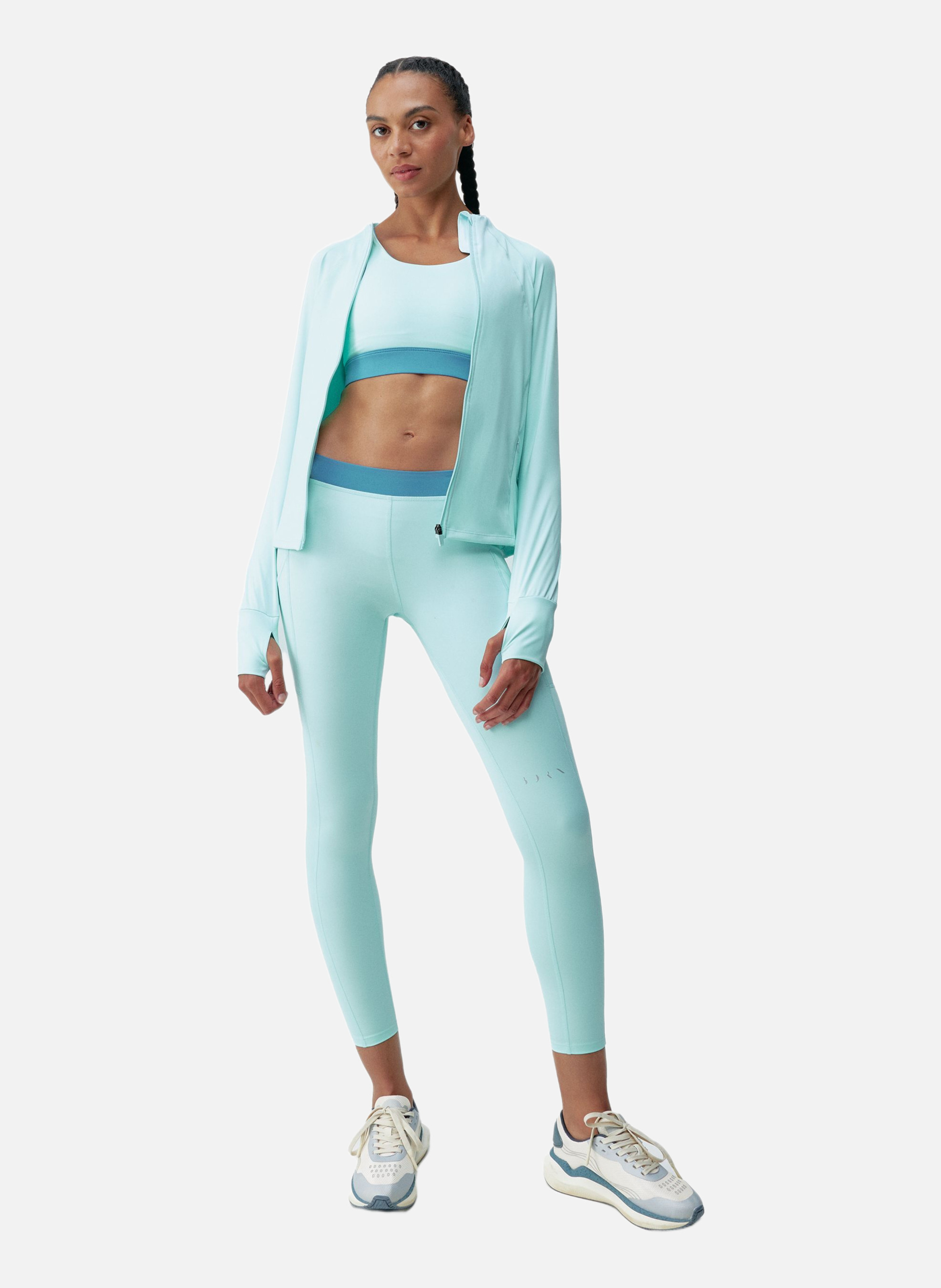 Veste de sport zippée performance athleisure flippo Bleu