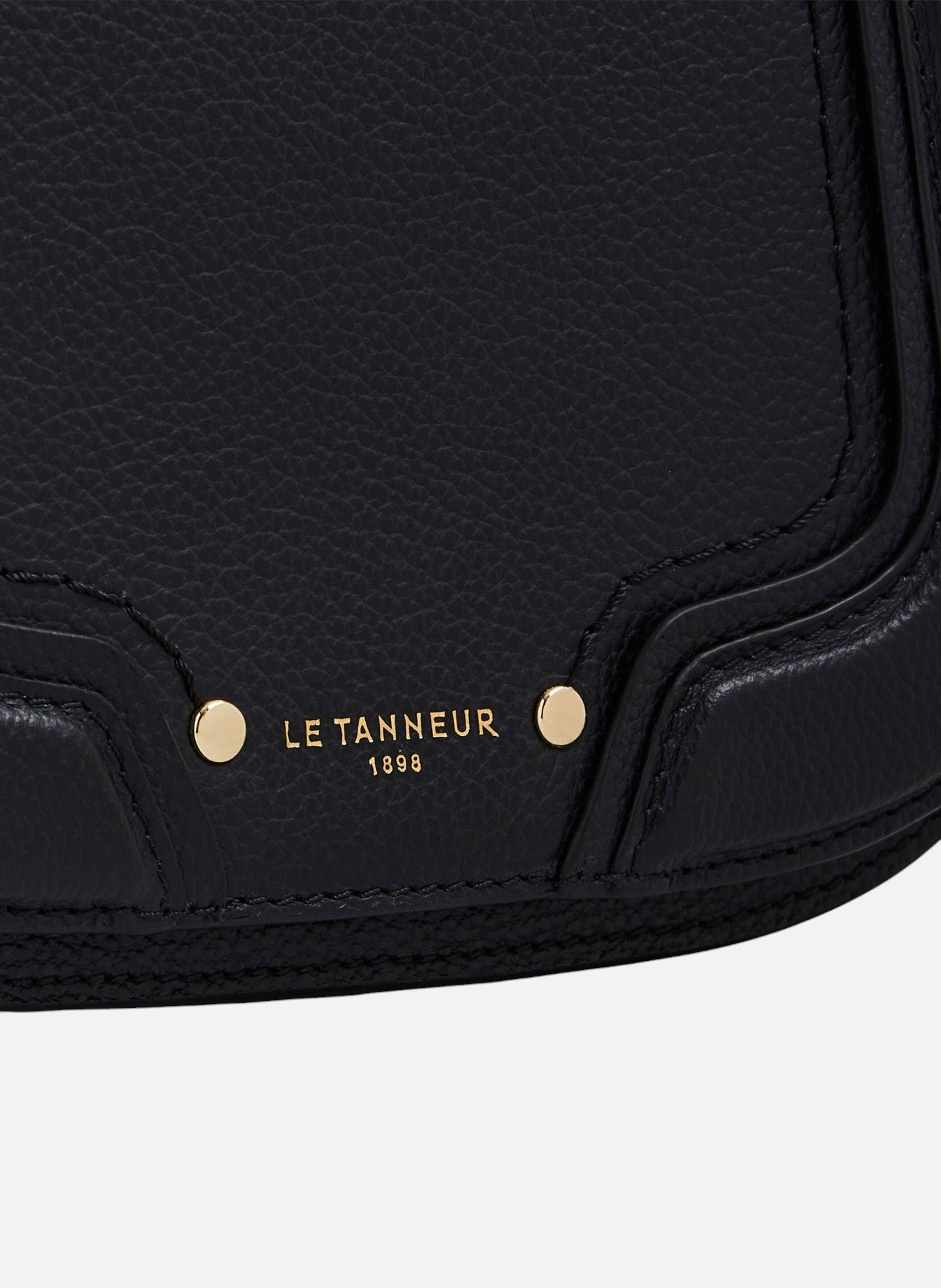 Petit sac bandoulière ella en cuir grainé Noir