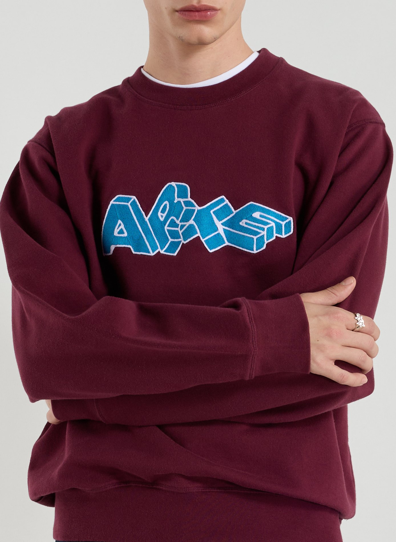 Pull col rond en coton ARTE ANTWERP Rouge