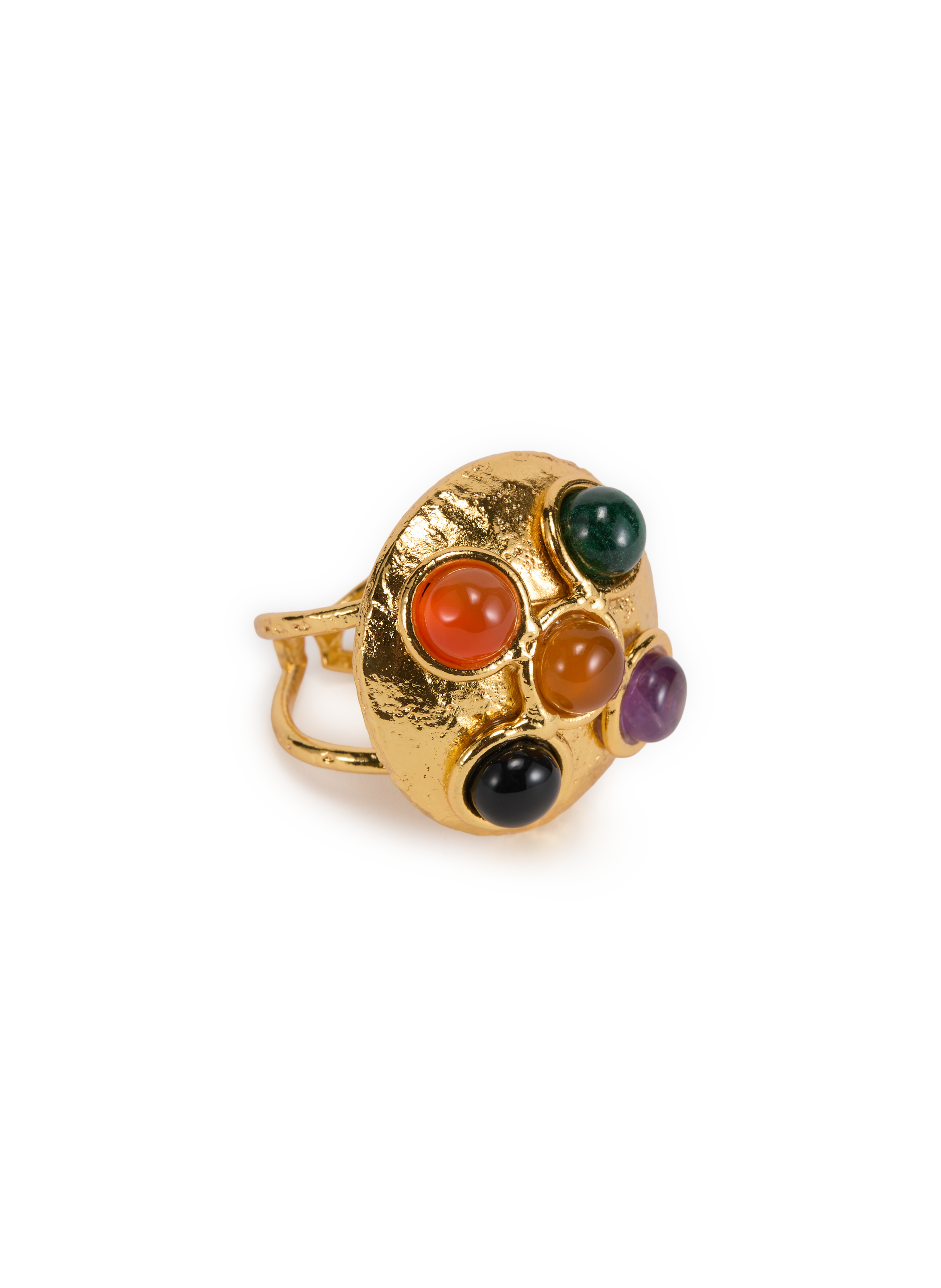 Bague en laiton et pierre SYLVIA TOLEDANO Multicolore