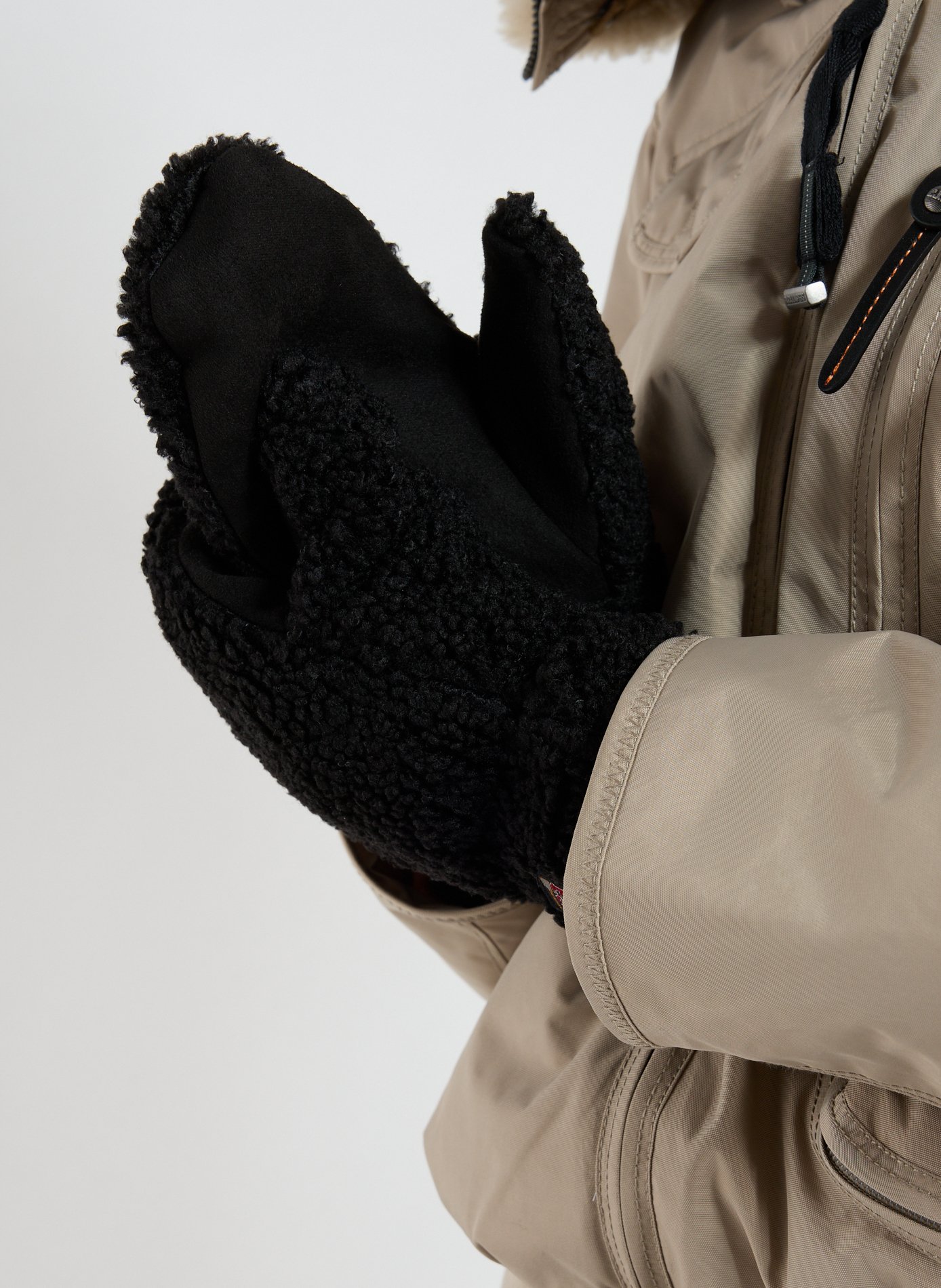 Moufles en polaire PARAJUMPERS Noir