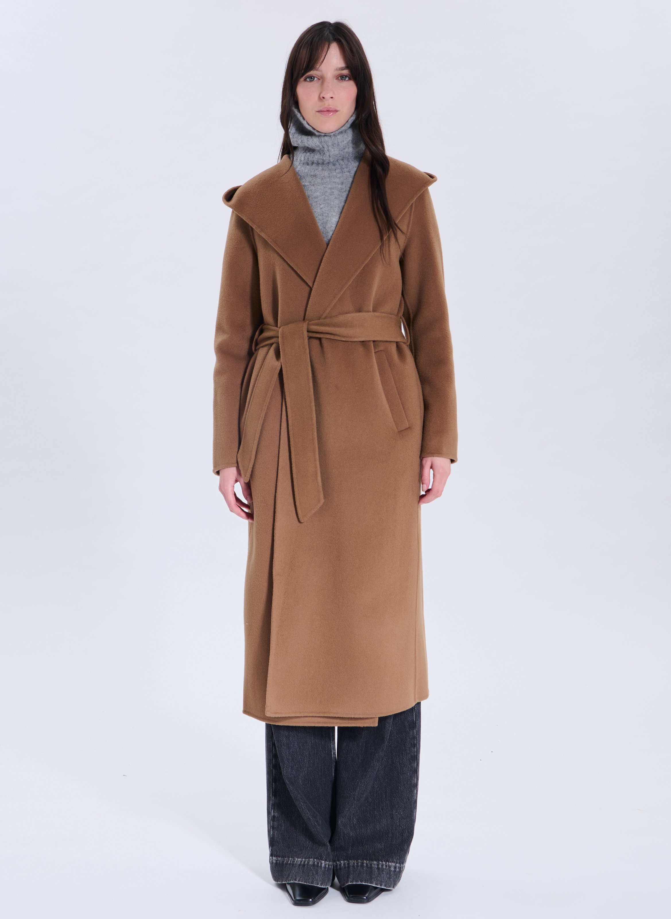 Manteau droit mystere ZAPA Marron