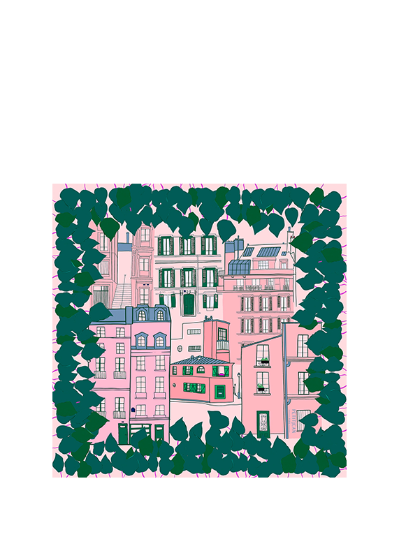 PETITJEAN PARIS Silk scarf Multicolour