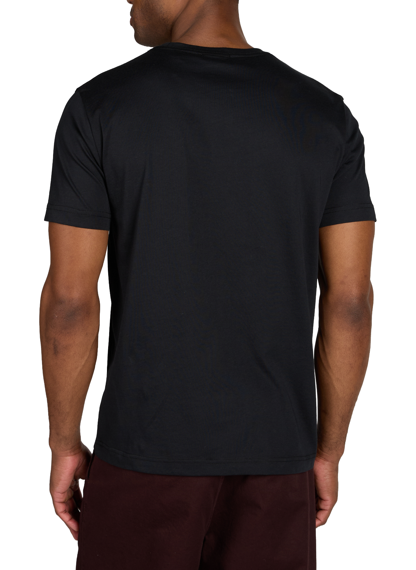 T-shirt uni en coton GANT Noir