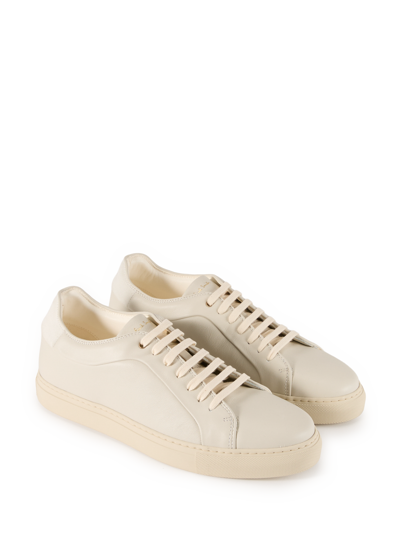Solid leather sneakers PAUL SMITH Beige