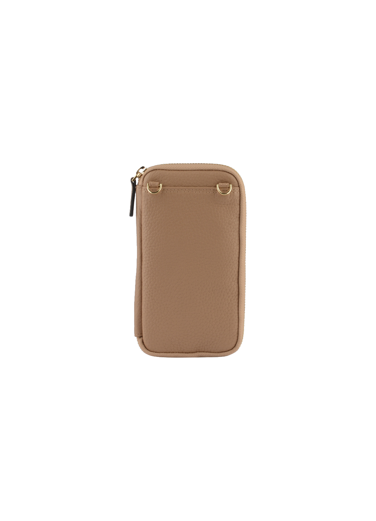 Club | Etui téléphone portable en cuir de veau grainé POURCHET Marron