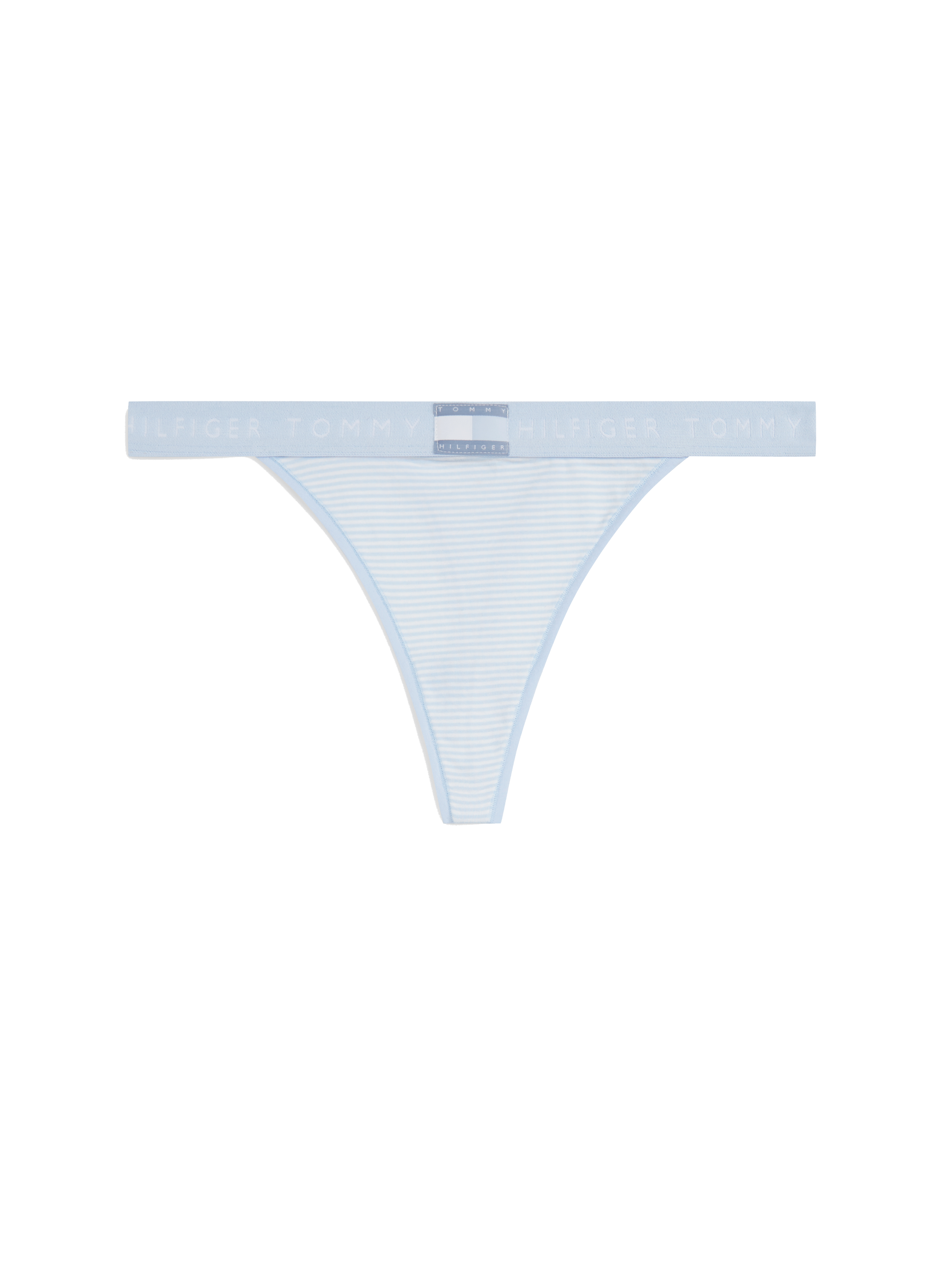 Striped cotton blend pants with elastic waistband TOMMY HILFIGER Blue