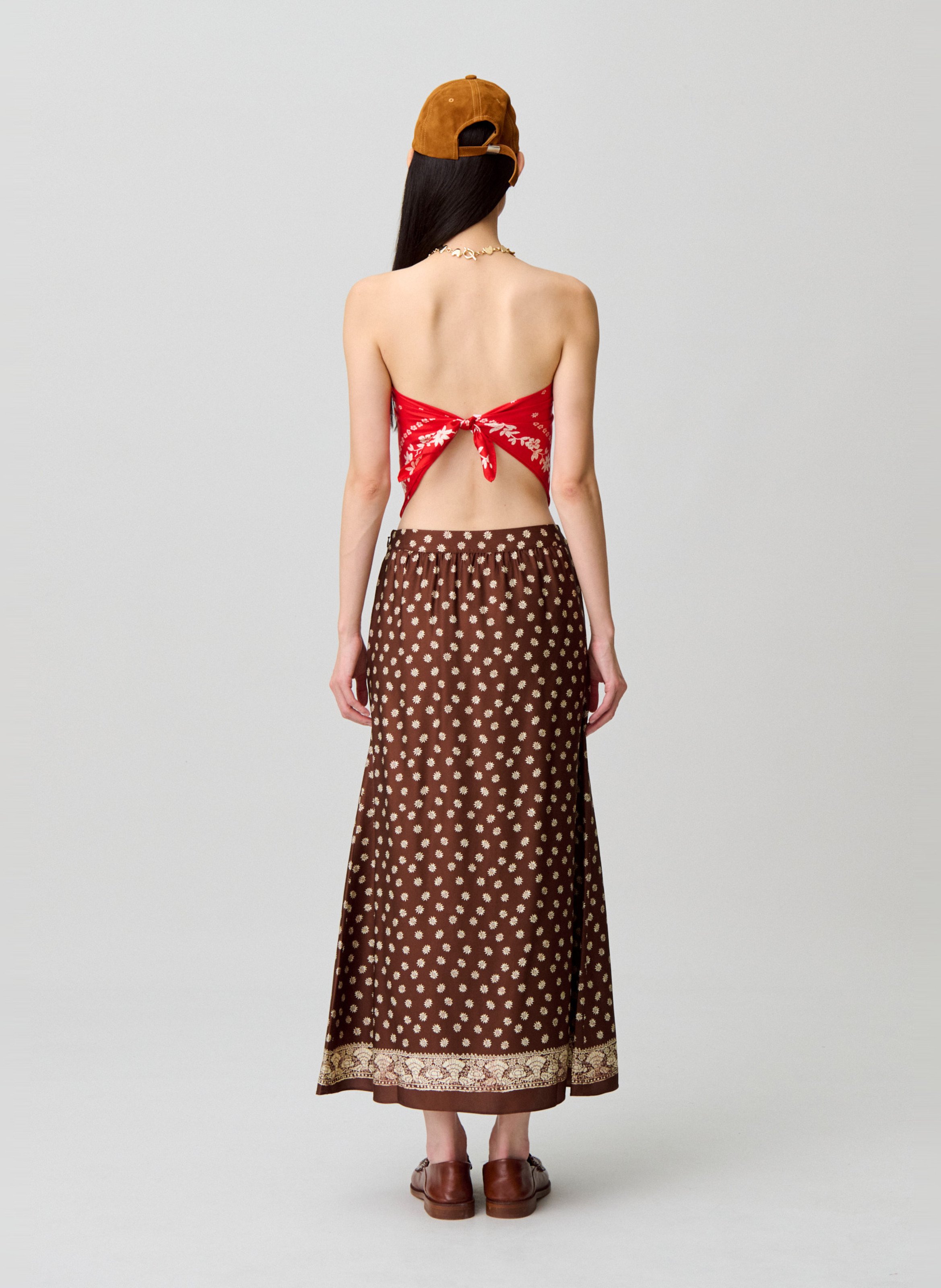 Jupe longue imprimée CLAUDIE PIERLOT Multicolore