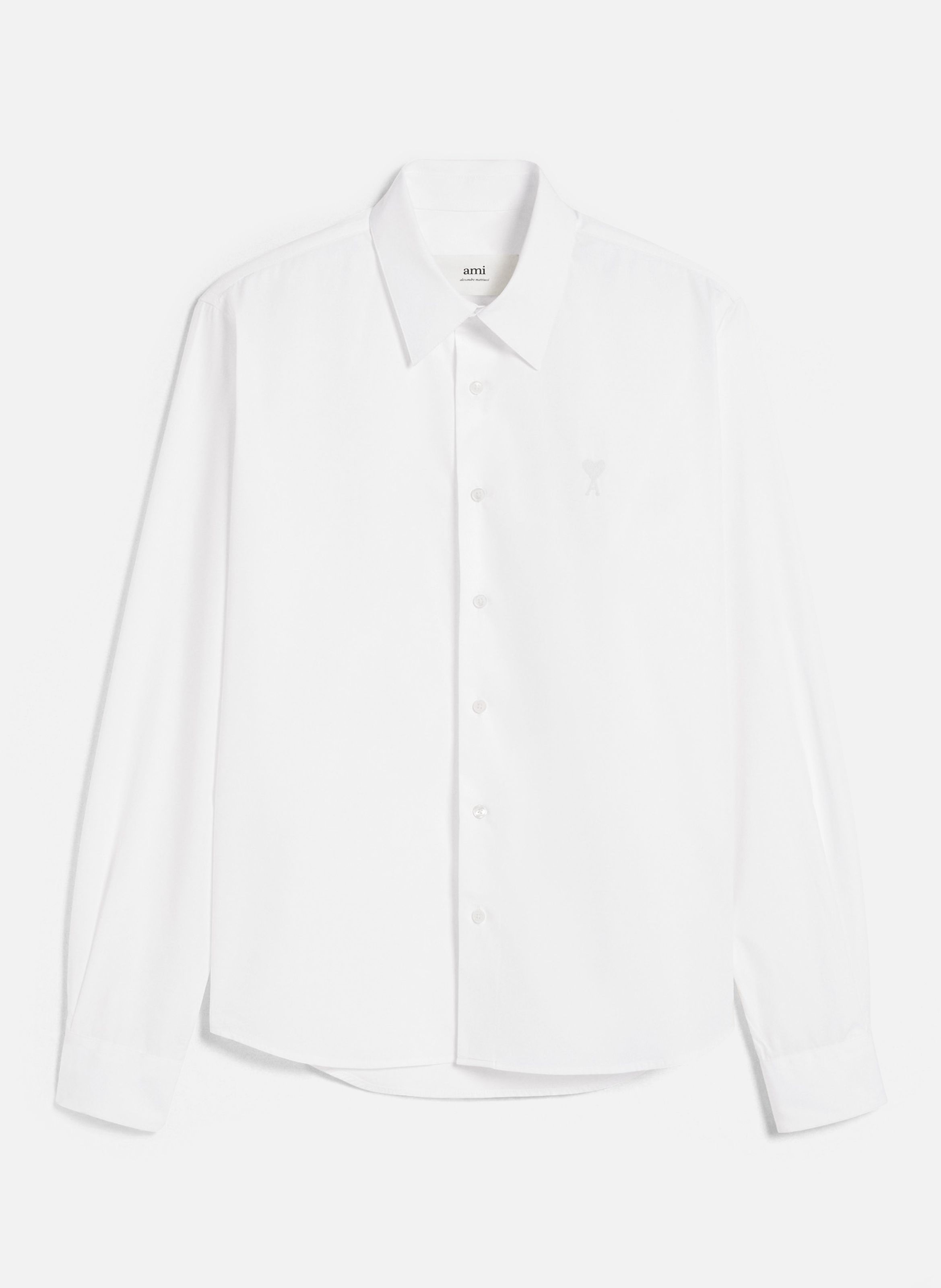Chemise Classique Ami de Coeur AMI PARIS Blanc