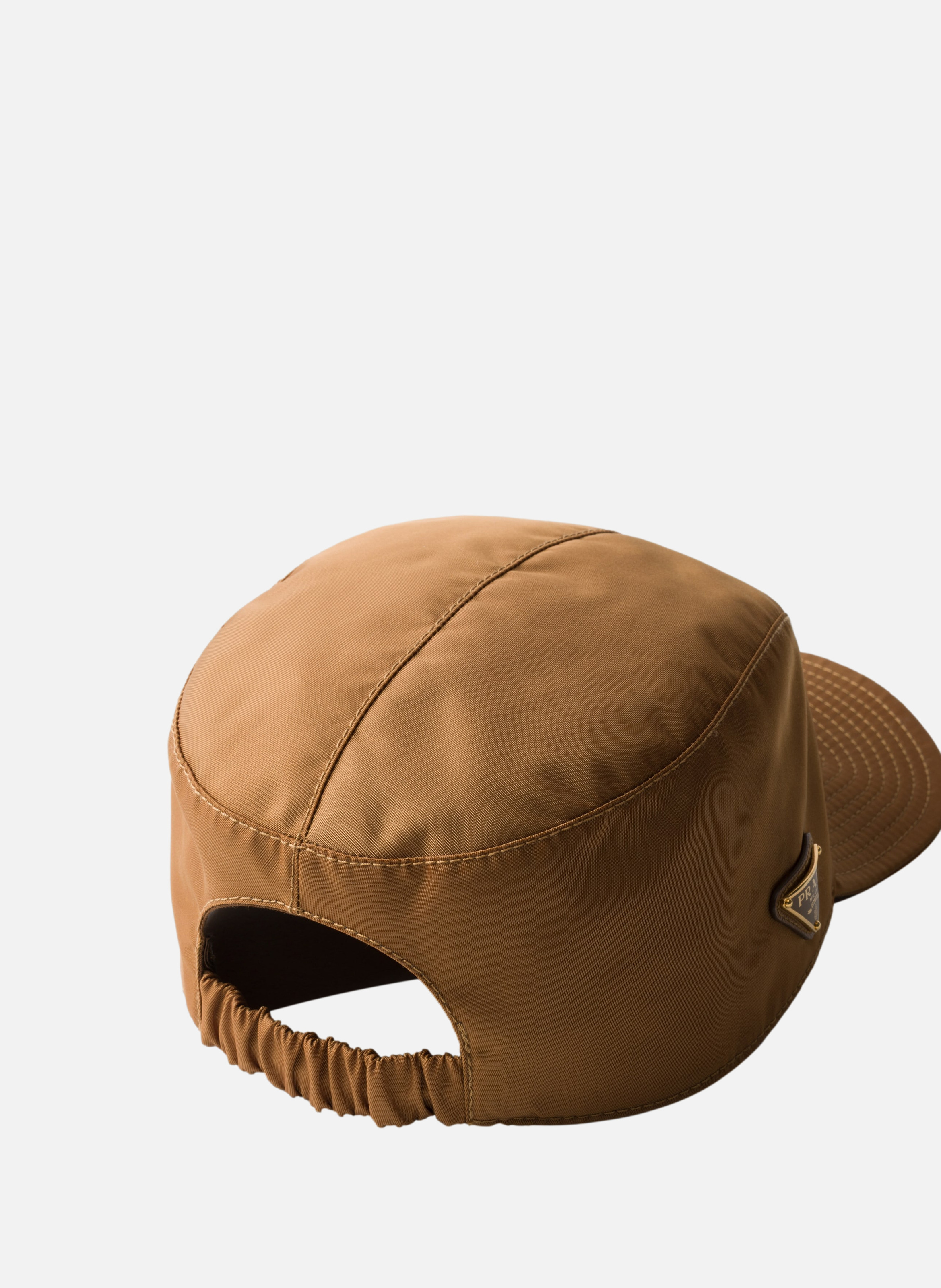 Casquette de baseball en re-nylon PRADA Marron