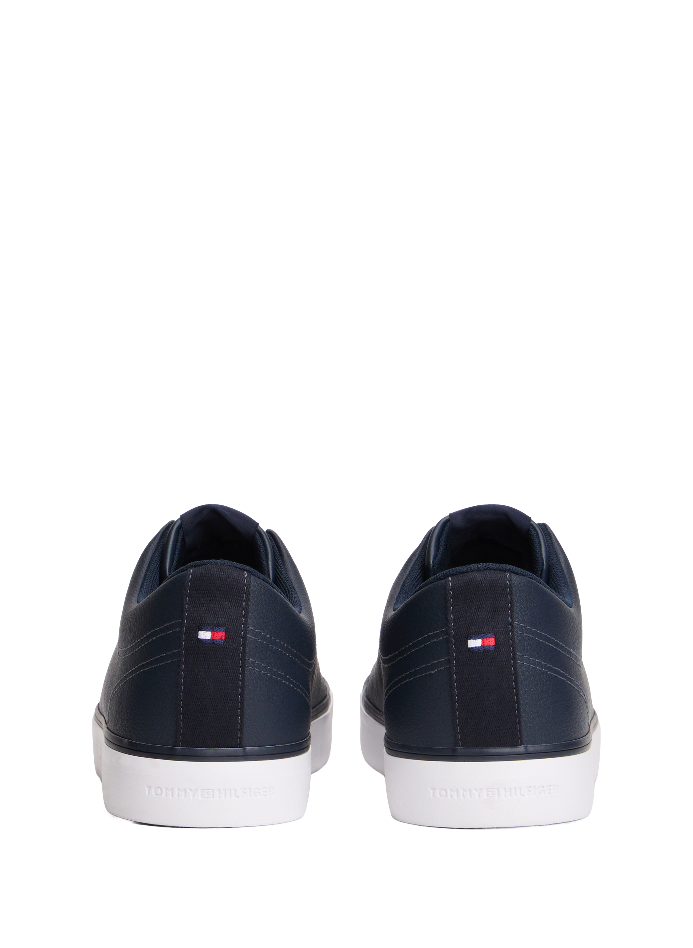 Low-top canvas sneakers with recycled logo TOMMY HILFIGER Blue