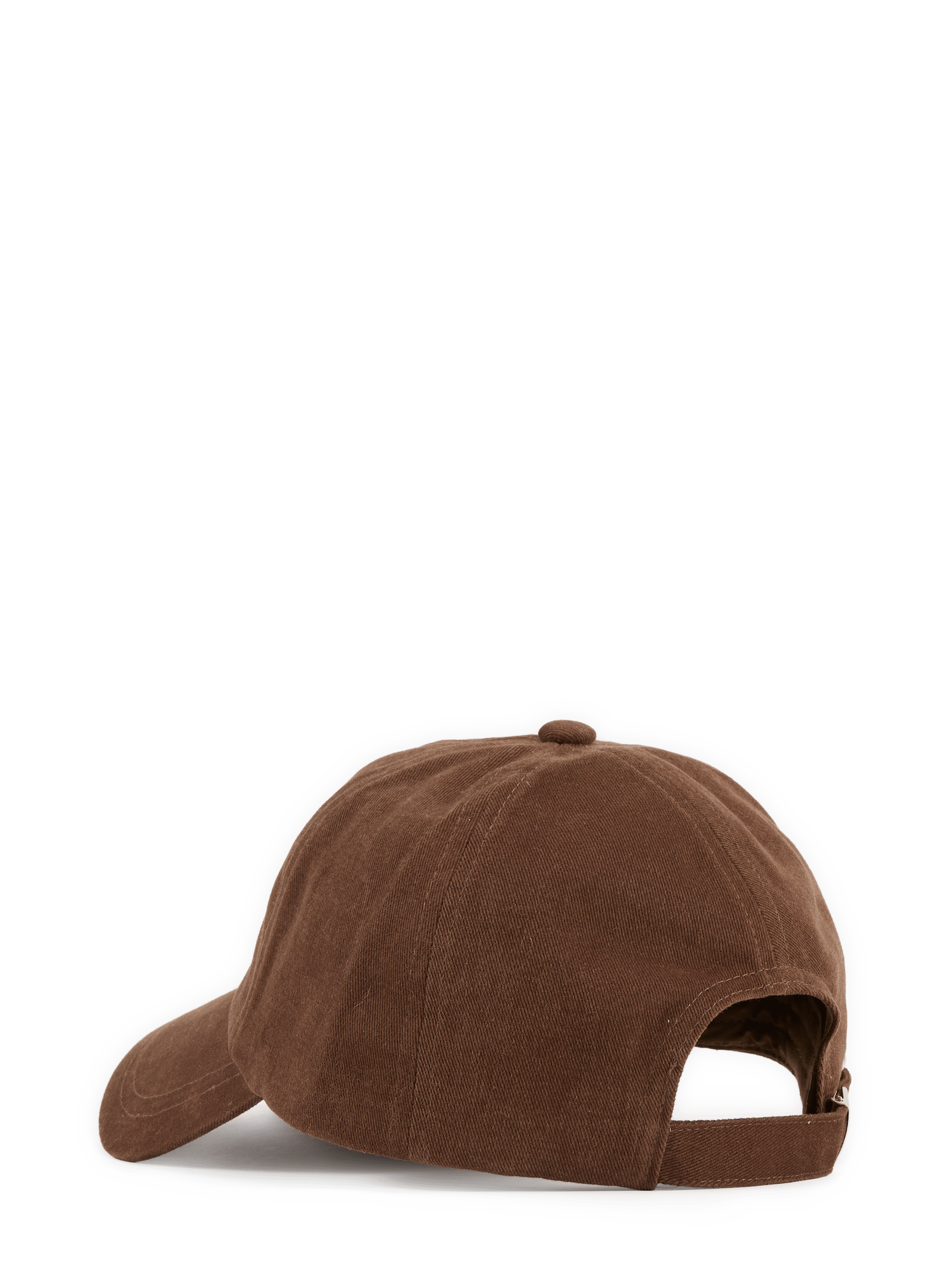 Embroidered cotton and canvas cap NN.07 Brown