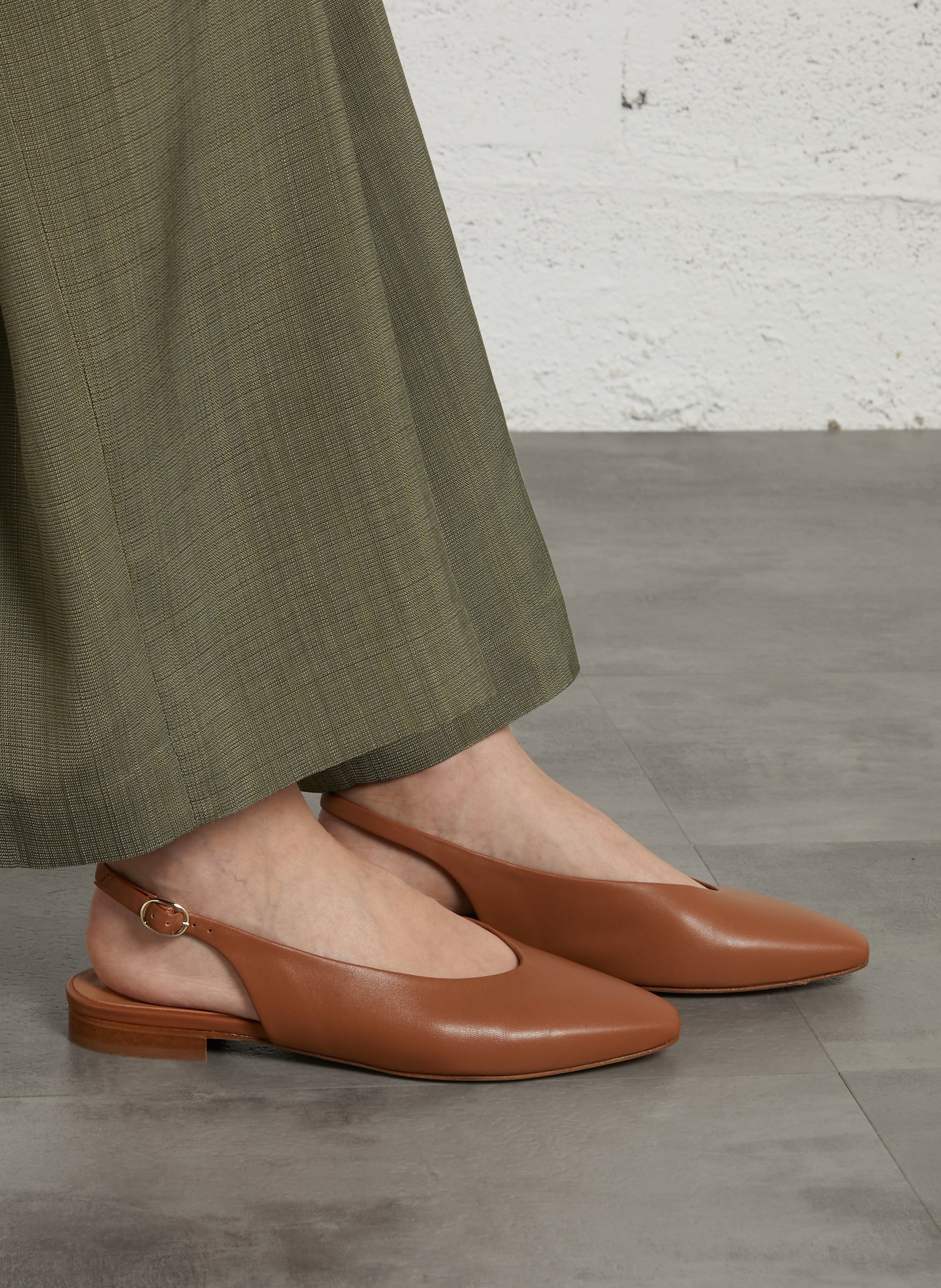 Ballerines en cuir anouk BOBBIES Marron