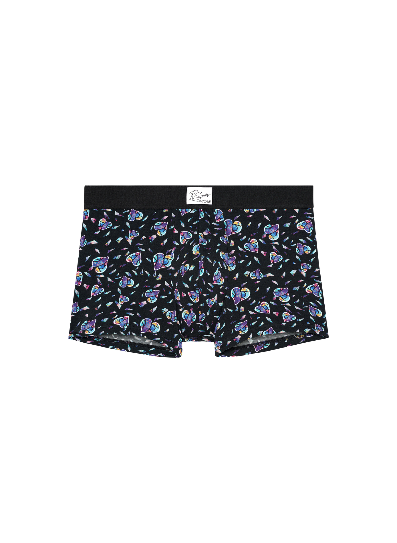 Heart pattern boxer HOM Black