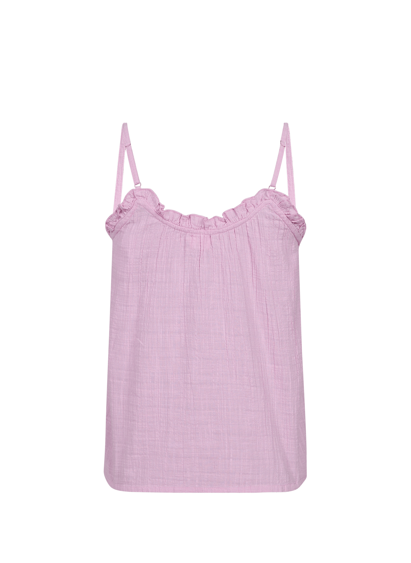Hortense embroidered cotton pajama top Purple