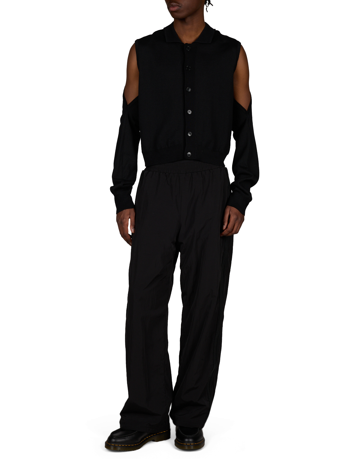 Top en coton mélangé ALAINPAUL Noir